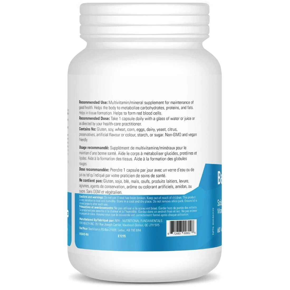 BestVitamin Best B-Complex, Biologically Active B Vitamin Formula, 60 Vegetable Capsules - Image 3