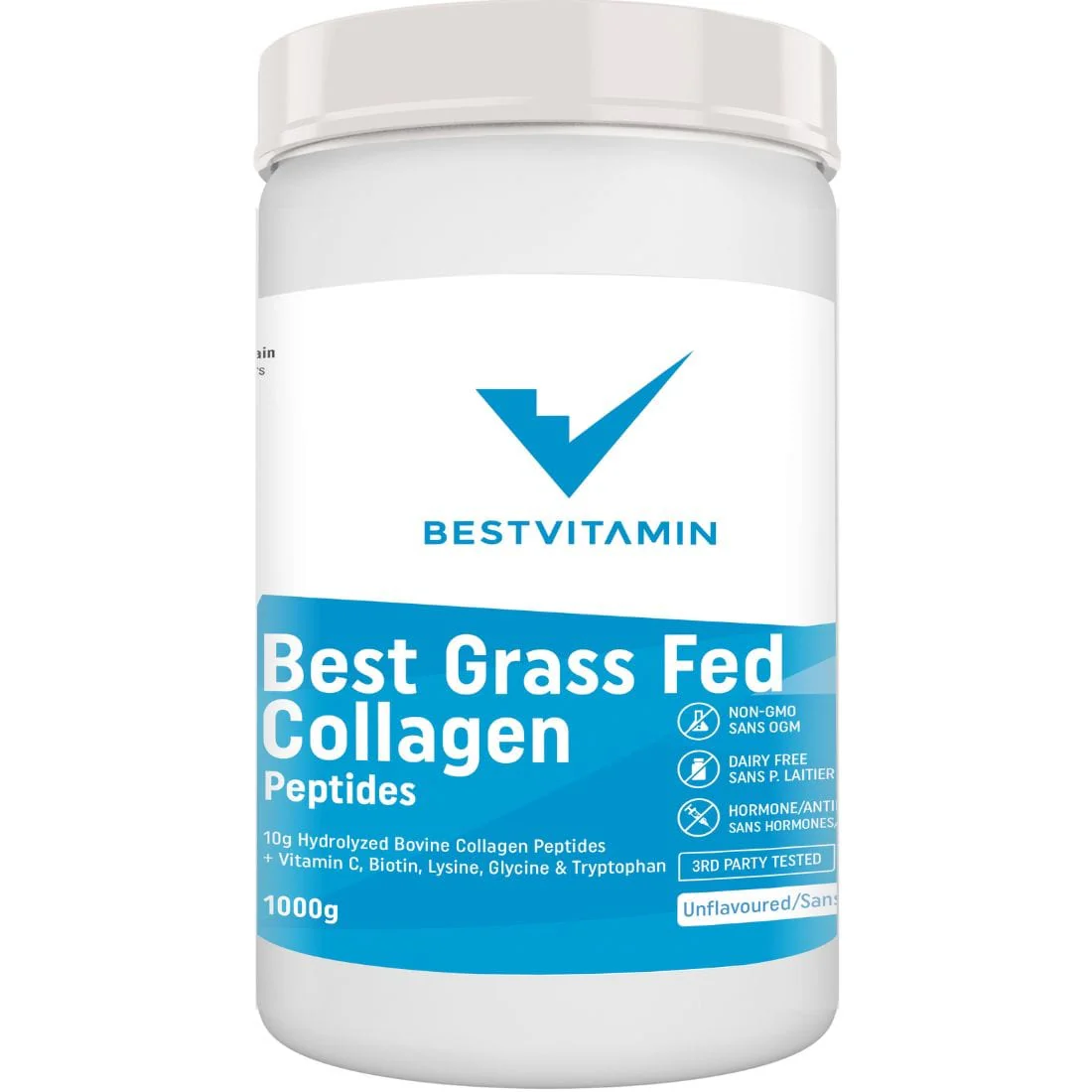 BestVitamin Best Grass Fed Collagen Peptides, 100% Pure & Flavourless Powder, 500g - Image 6
