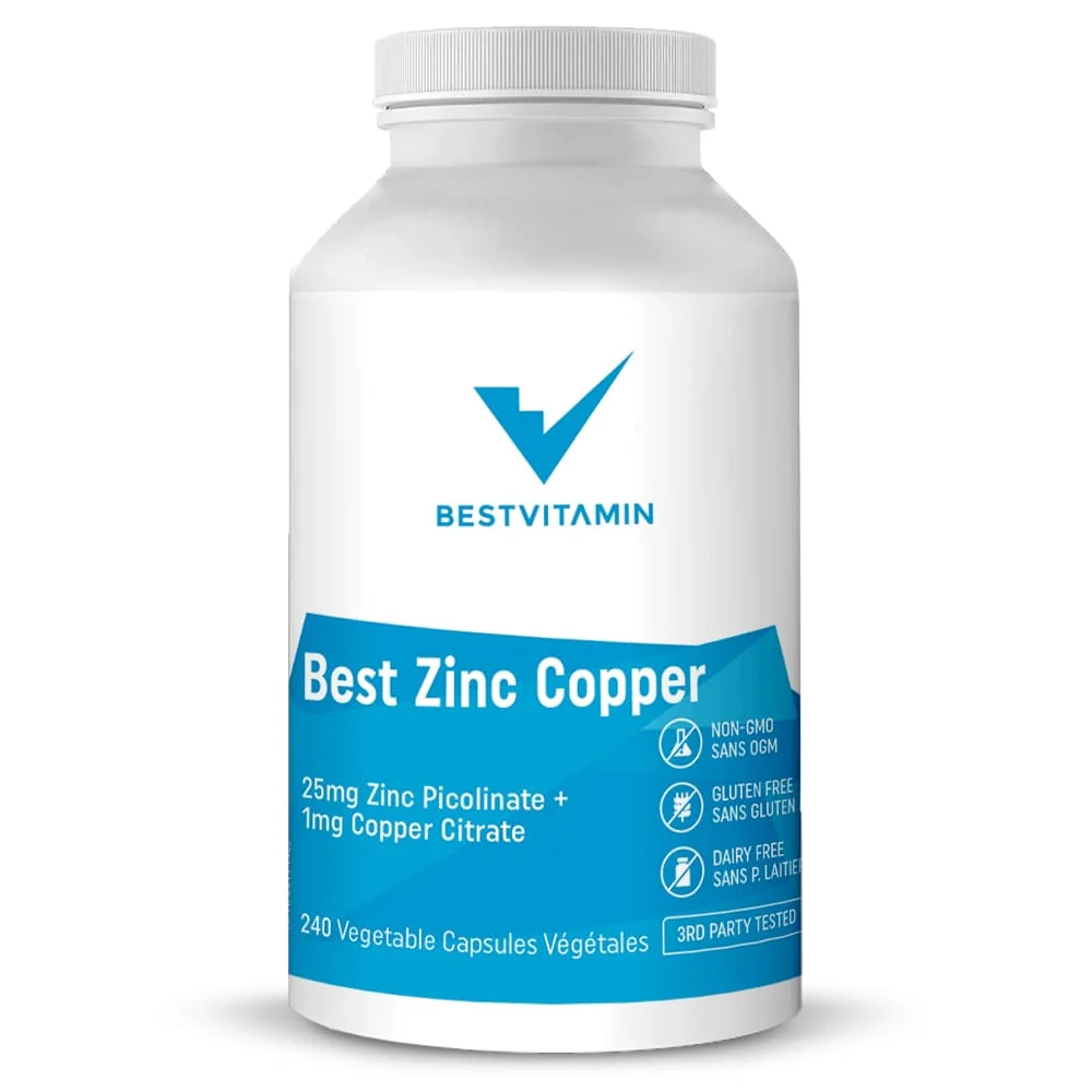 BestVitamin Best Zinc Copper 25mg + 1mg, Enhanced Absorption, Healthy Immune Function - Image 7