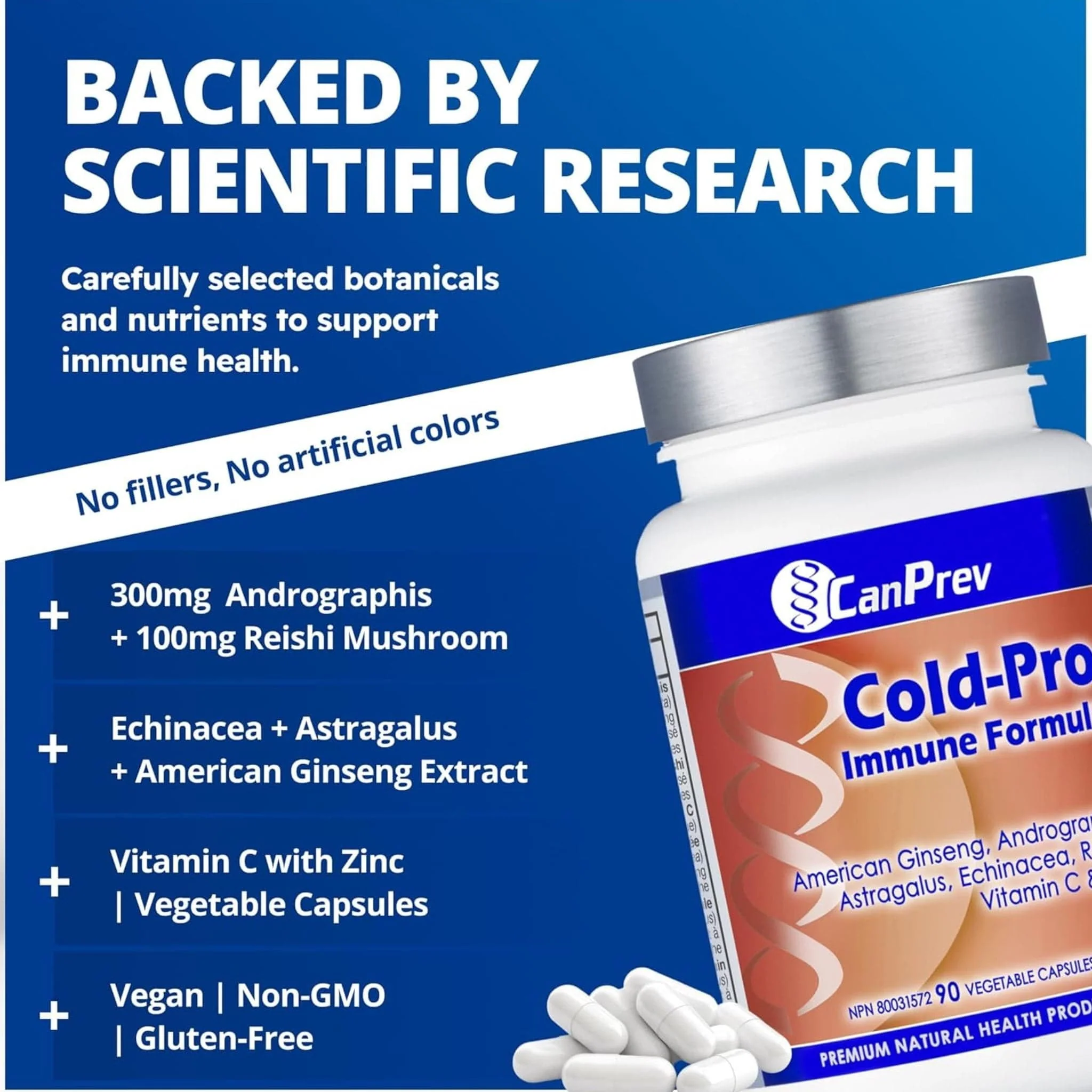 CanPrev Cold-Pro Immune Formula, 90 Vegicaps - Image 5