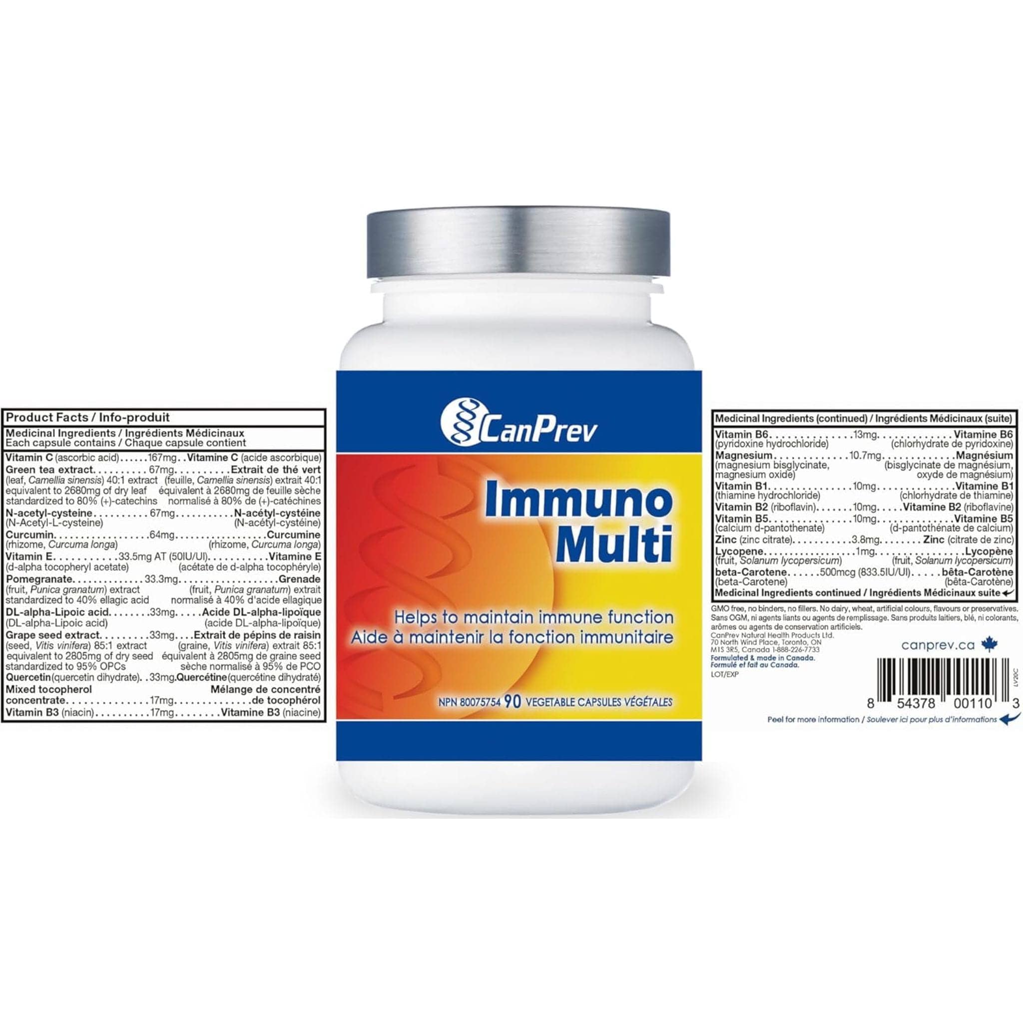 CanPrev Immuno Multi, 90 Vegicaps - Image 3