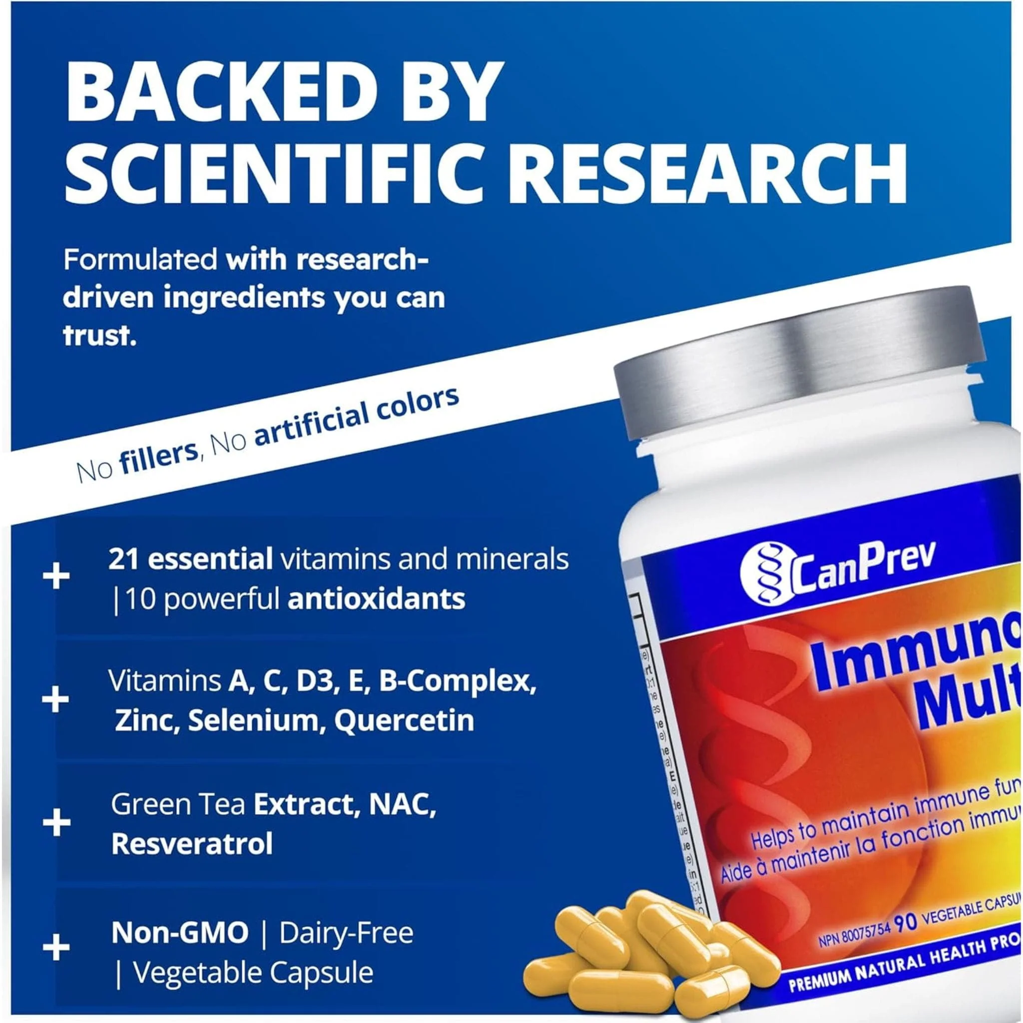 CanPrev Immuno Multi, 90 Vegicaps - Image 5