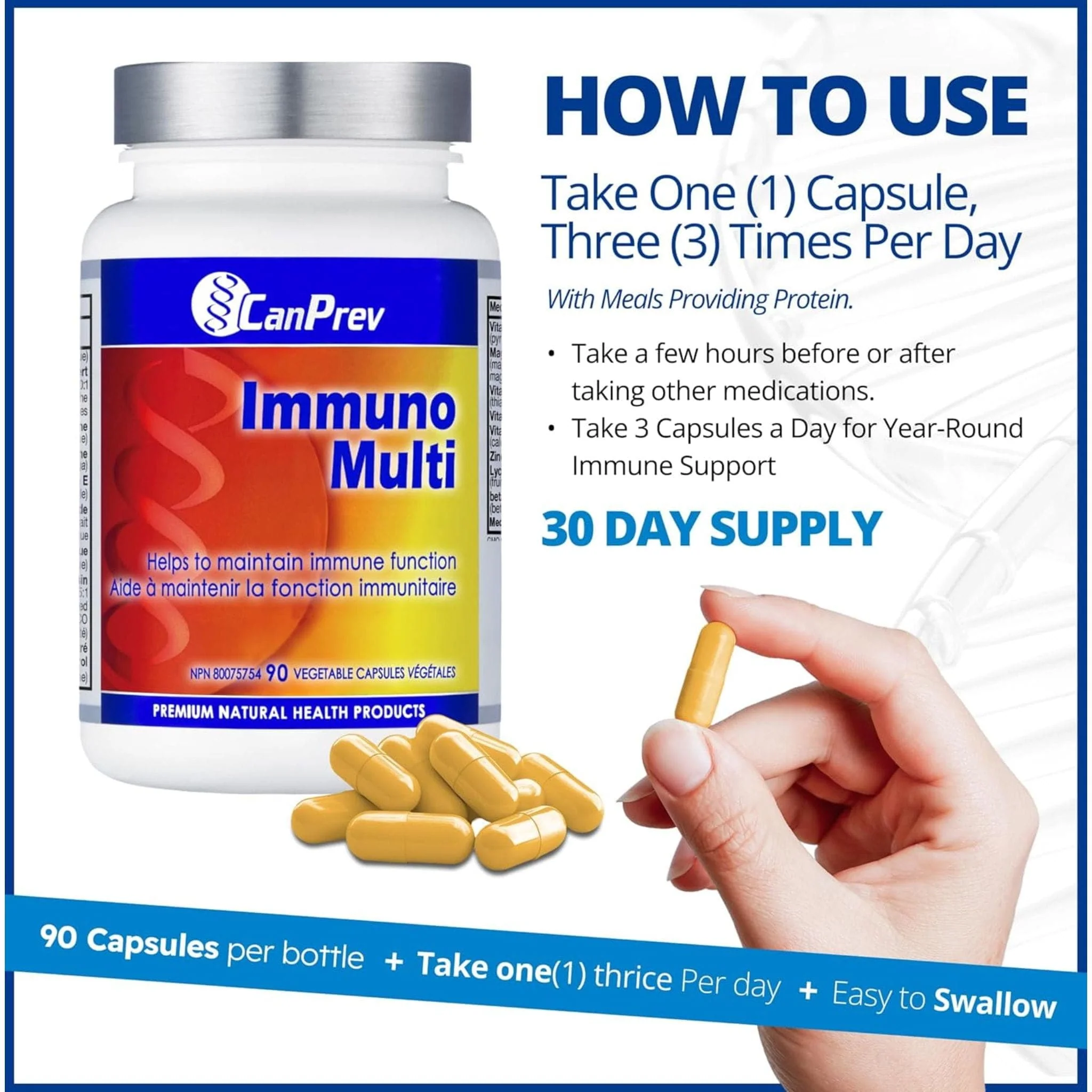CanPrev Immuno Multi, 90 Vegicaps - Image 7
