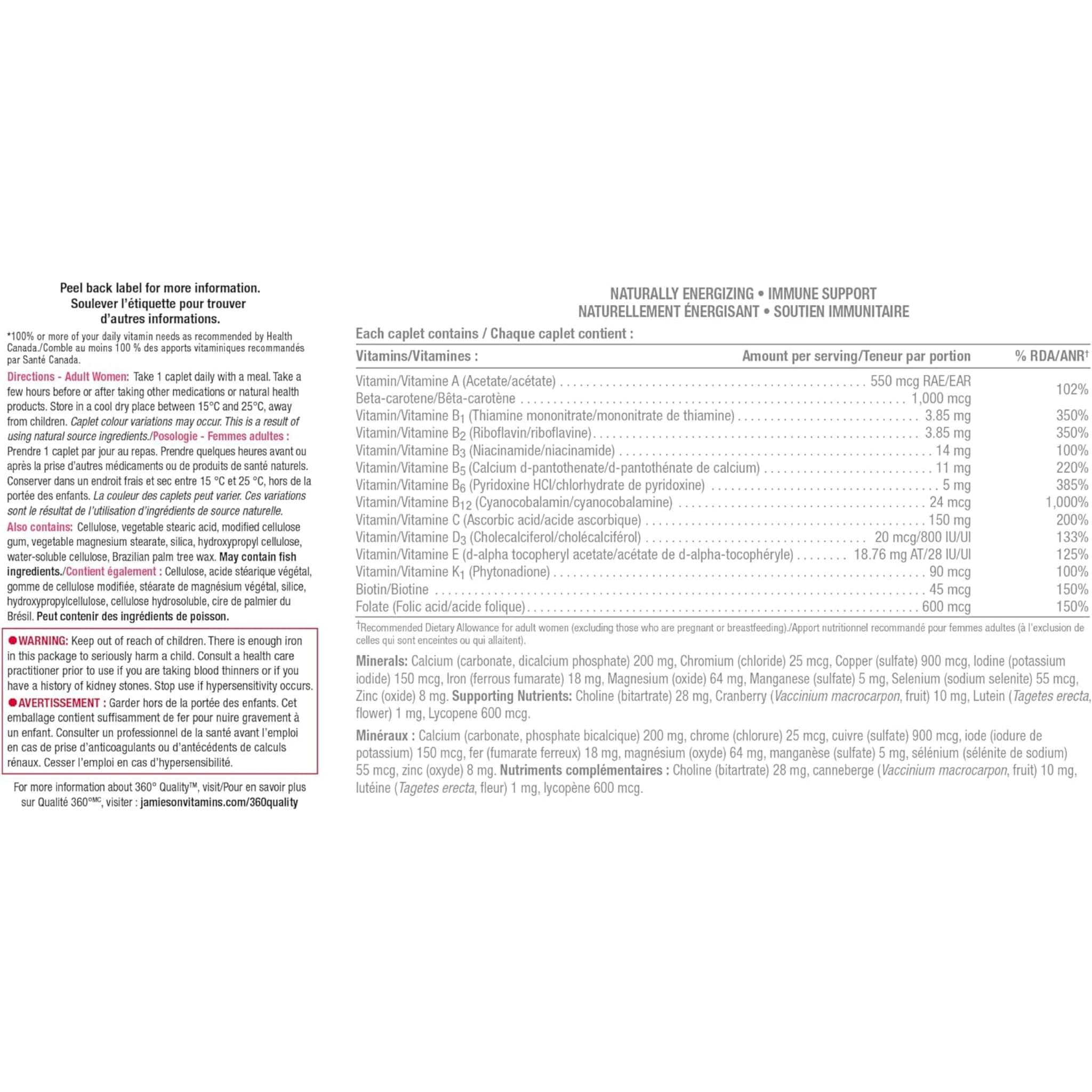 Jamieson 100% Complete Multivitamin Women's - Image 11