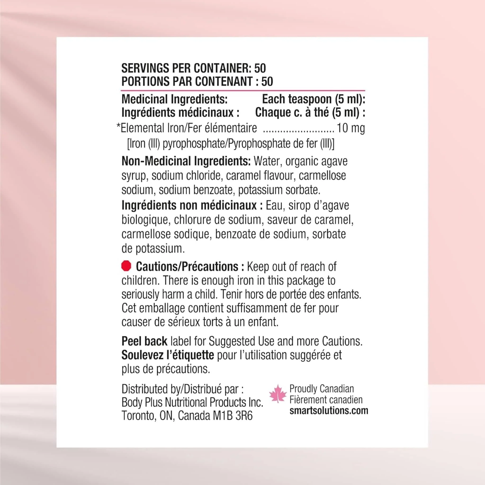 Smart Solutions Ironsmart Liquid Iron Supplement, Non-constipating, Delicious Flavour, 250ml - Image 3