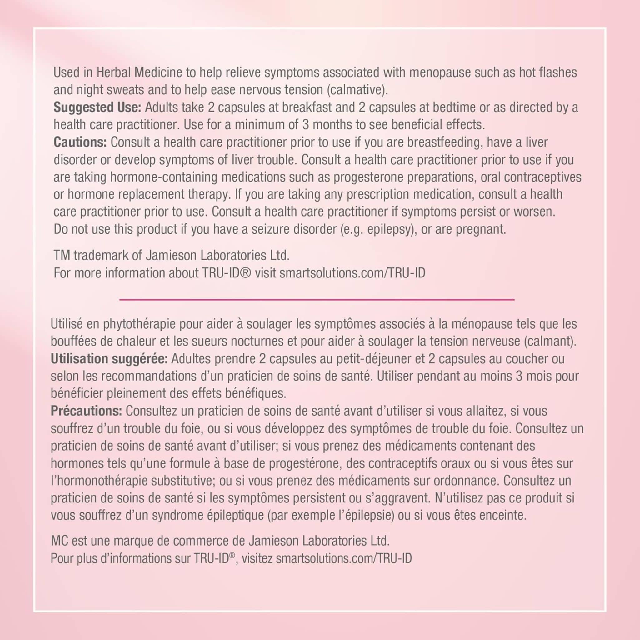 Smart Solutions Menosmart Plus (Formerly Lorna Vanderhaeghe), 120 Vegetarian Capsules - Image 4