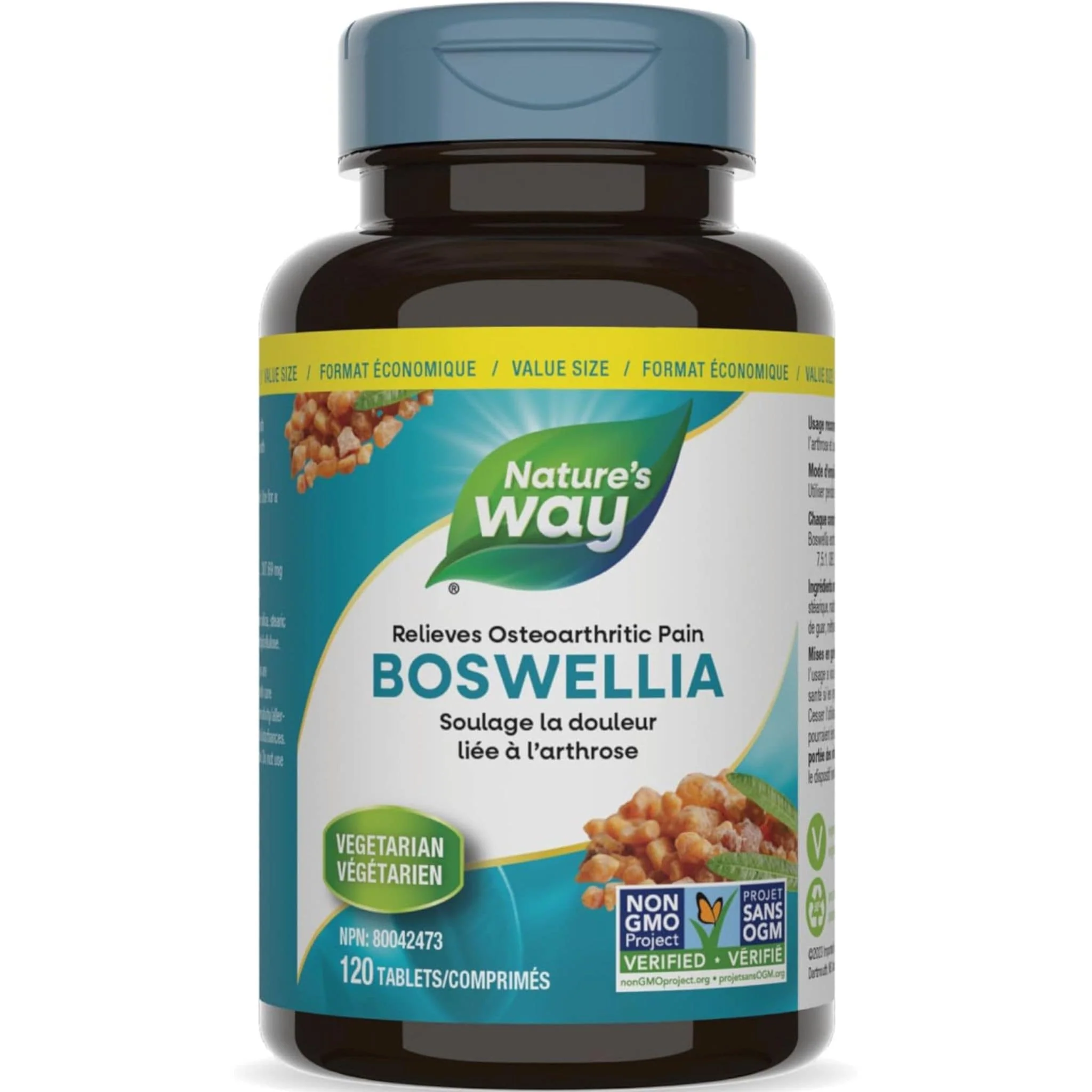 Nature's Way Boswellia Standardized Tablets, 65% Boswellic Acid, Non-GMO - Image 6