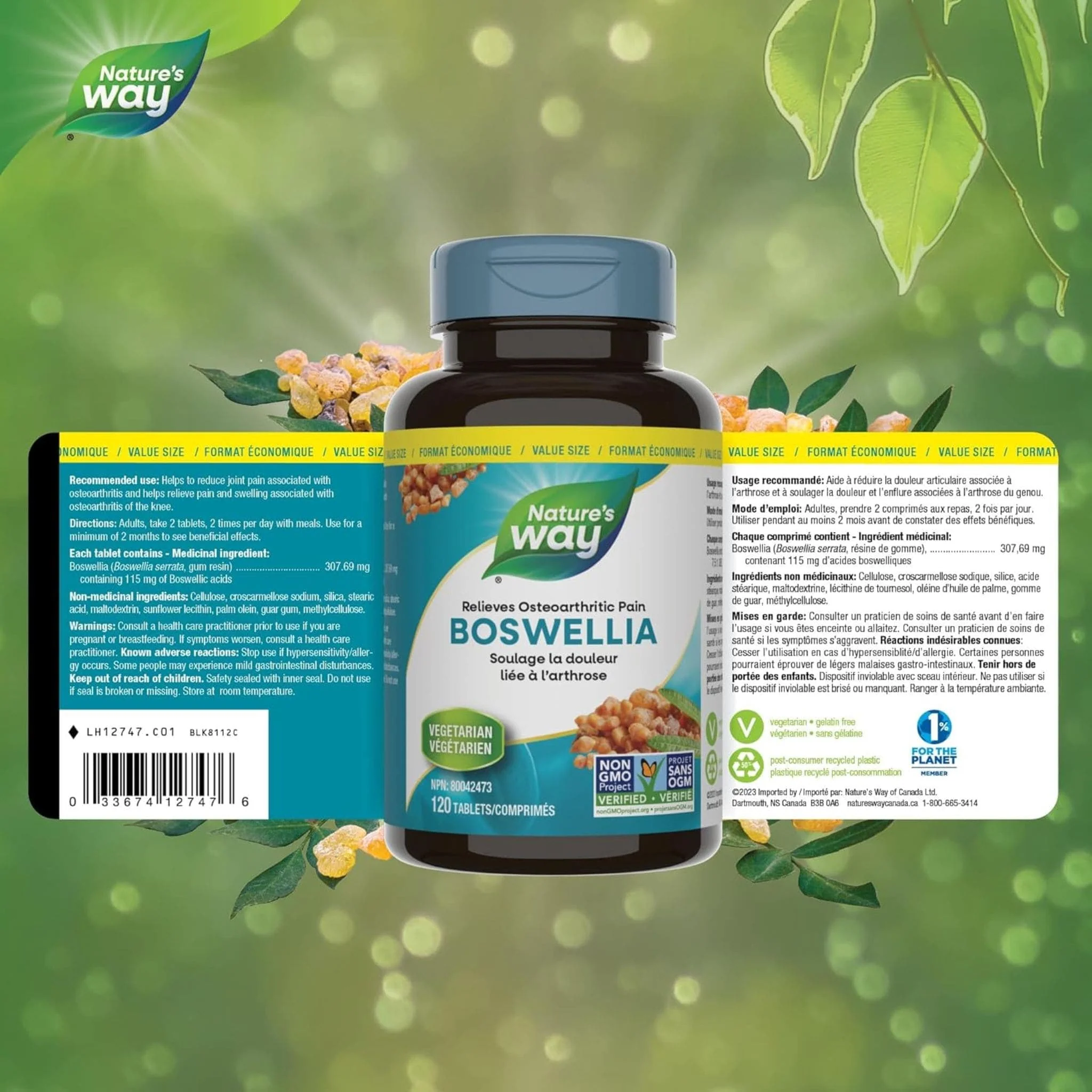 Nature's Way Boswellia Standardized Tablets, 65% Boswellic Acid, Non-GMO - Image 7