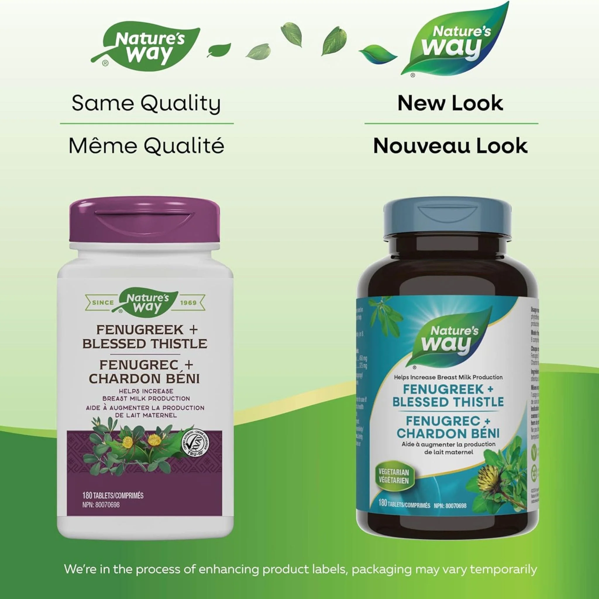 Nature's Way Fenugreek + Blessed Thistle, 180 Tablets - Image 6