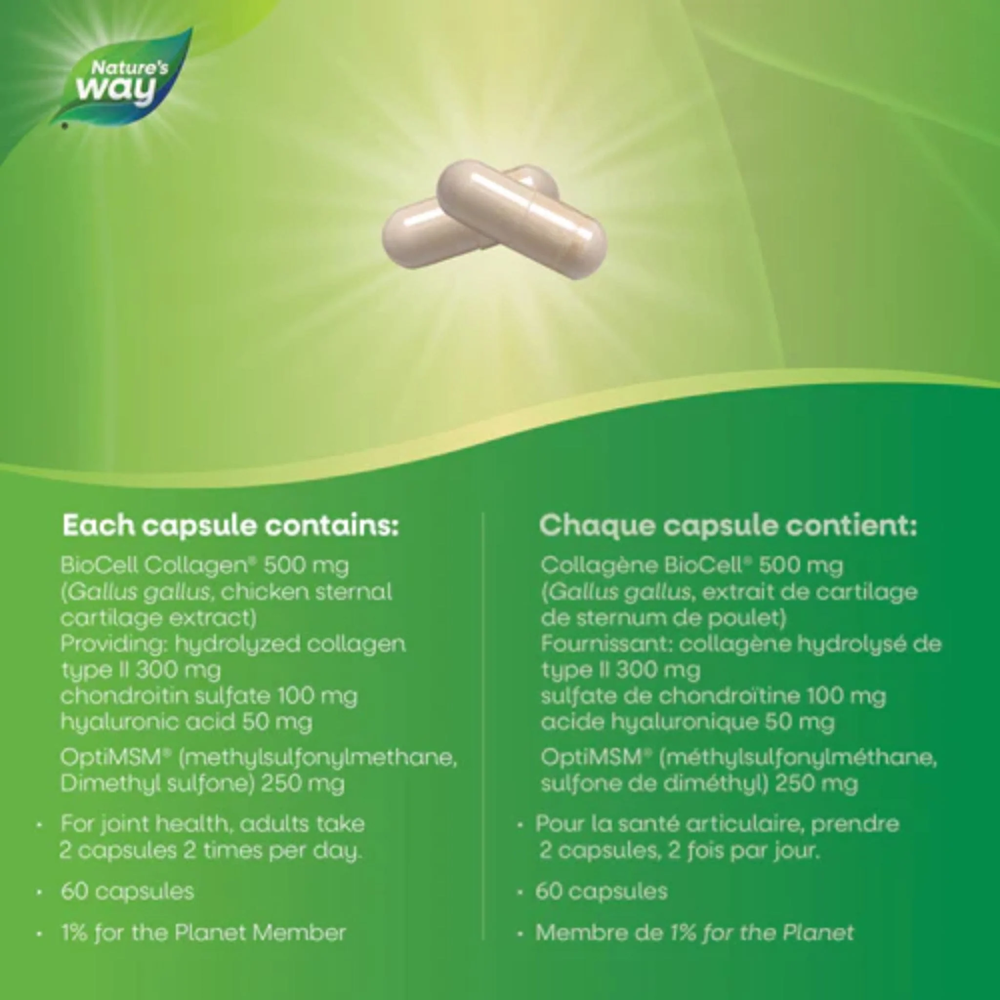 Nature's Way Hydraplenish with MSM & Hyaluronic Acid, 60 Vcaps - Image 4