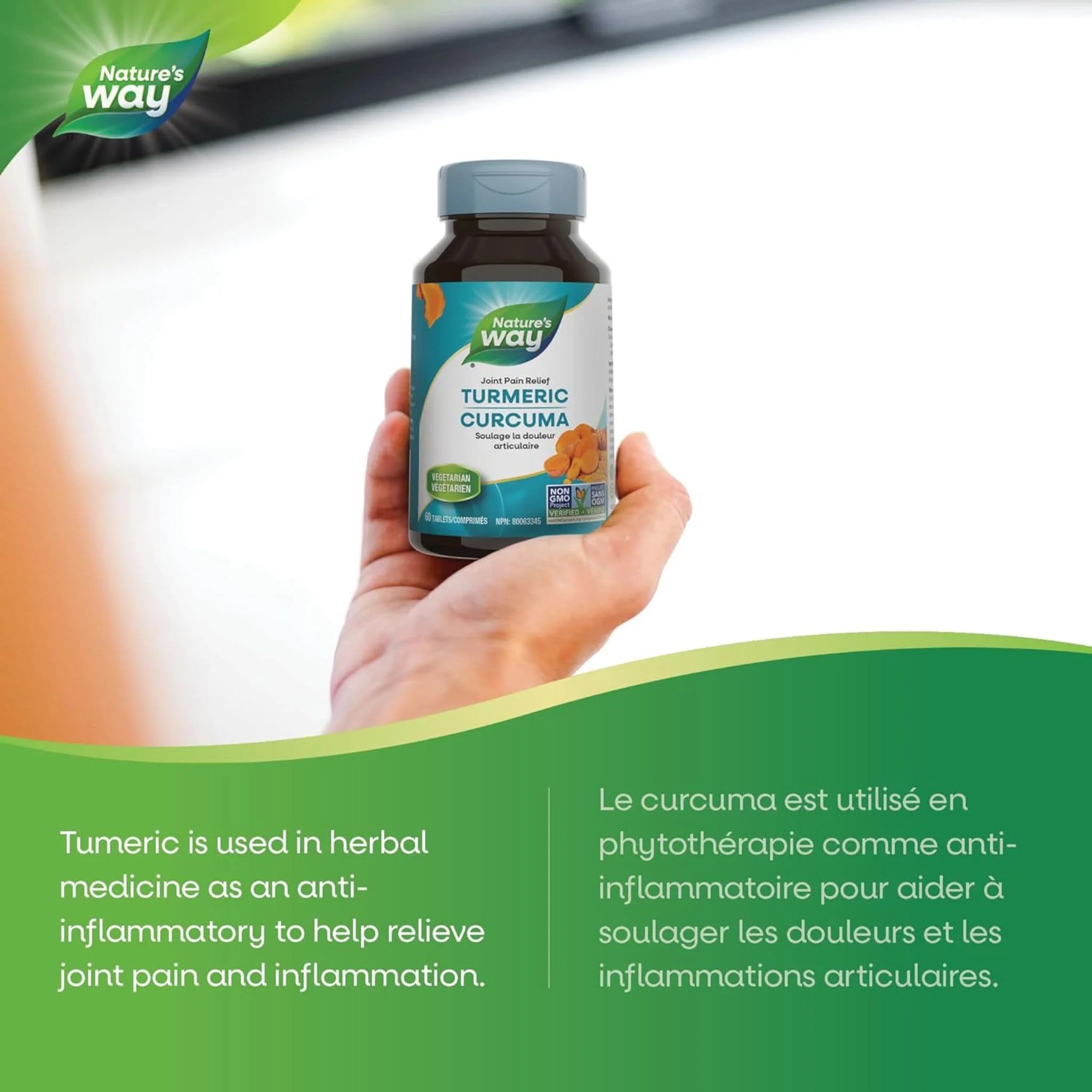 Nature's Way Turmeric Standardized 450mg (95% Curcuminoids) - Image 10