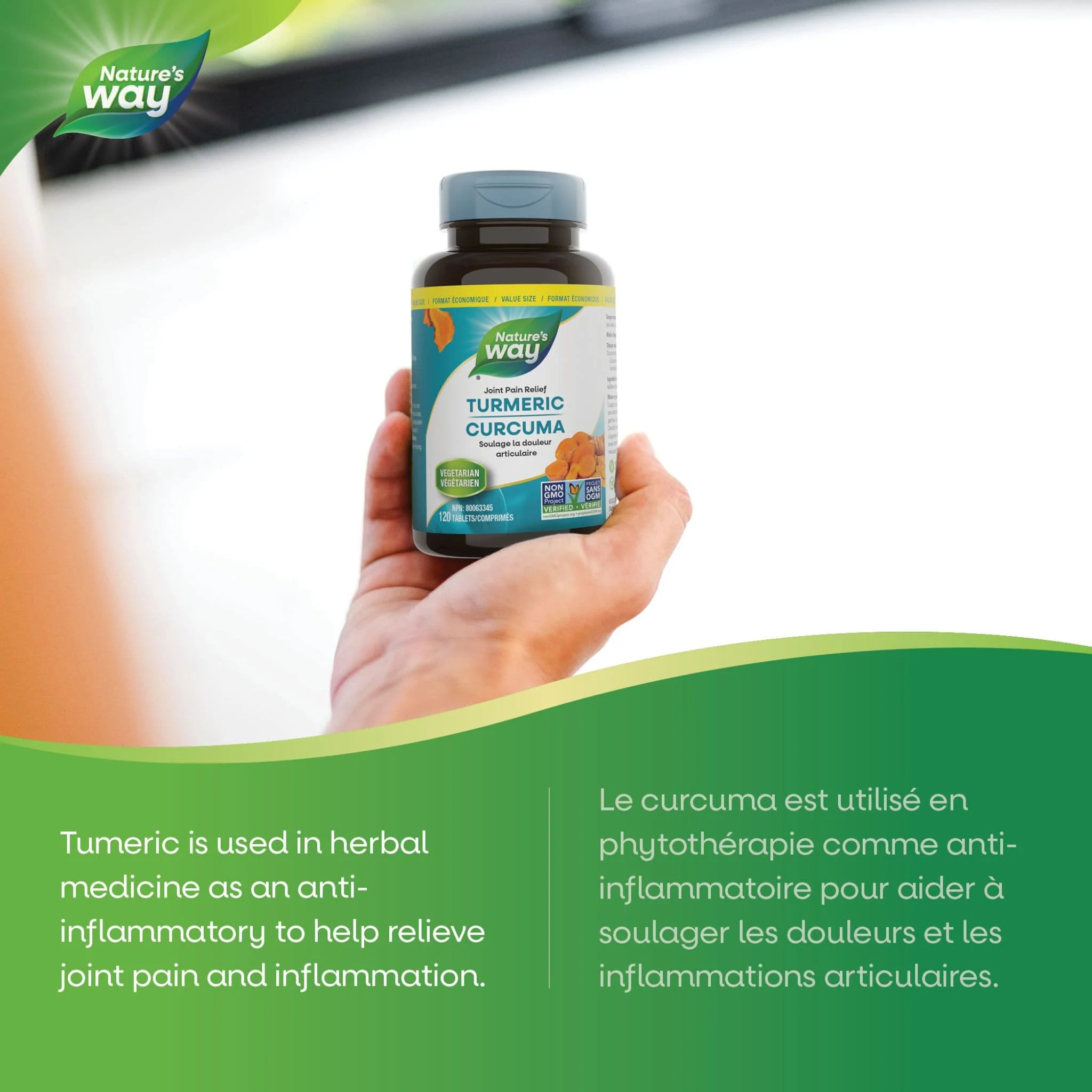 Nature's Way Turmeric Standardized 450mg (95% Curcuminoids) - Image 4