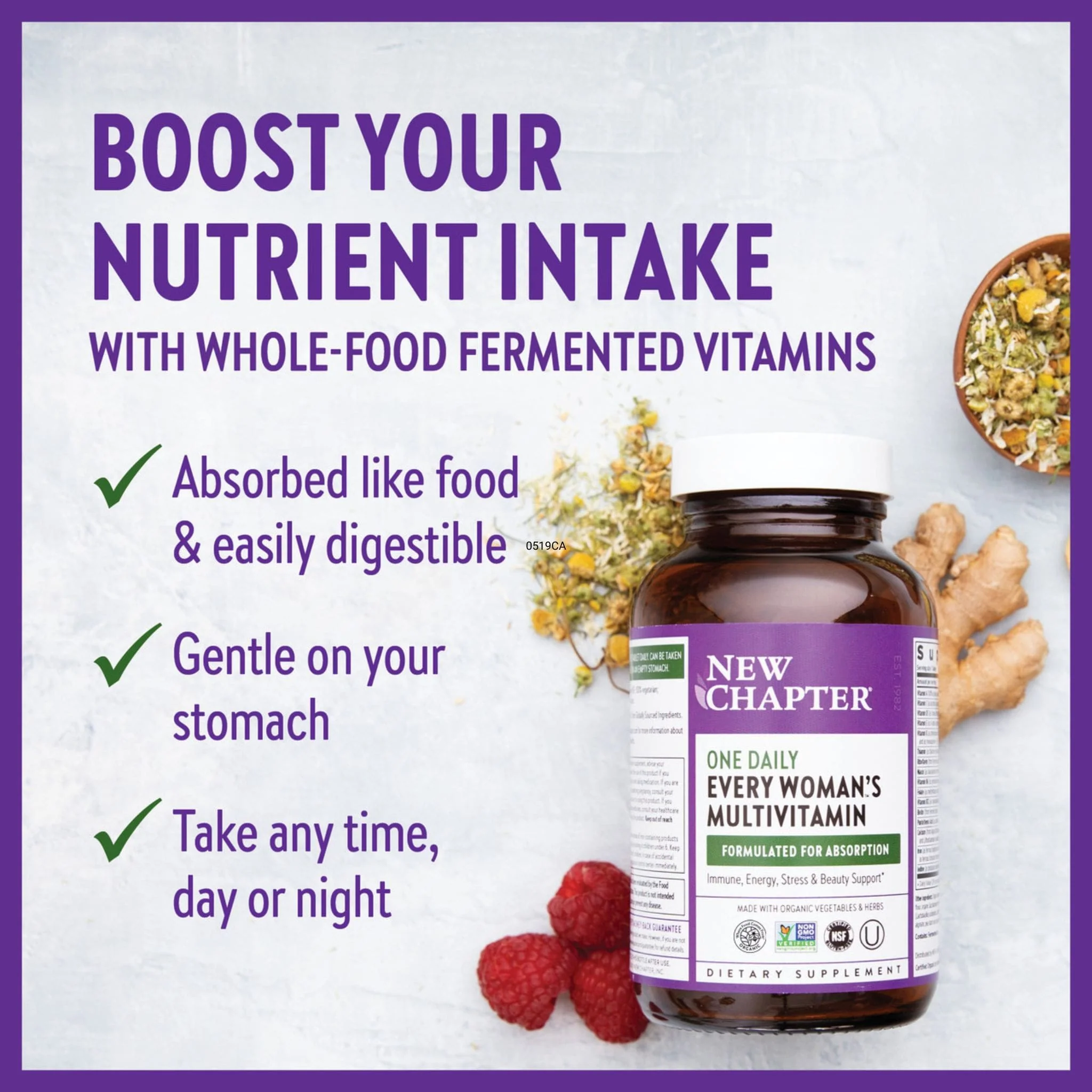 New Chapter Every Woman's One Daily Multivitamin Tablets - Image 10