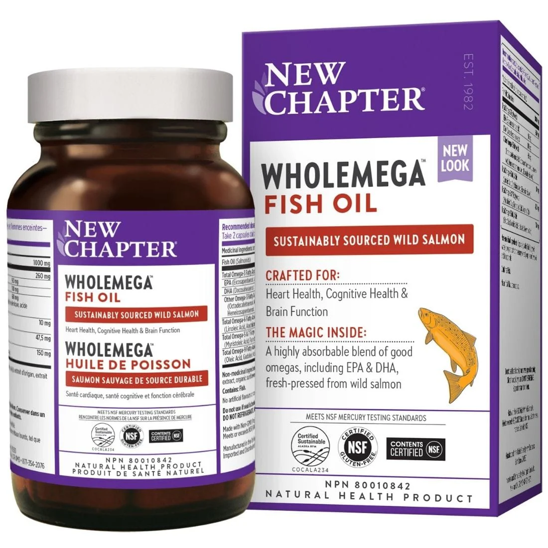 New Chapter Wholemega, 1000mg - Image 3