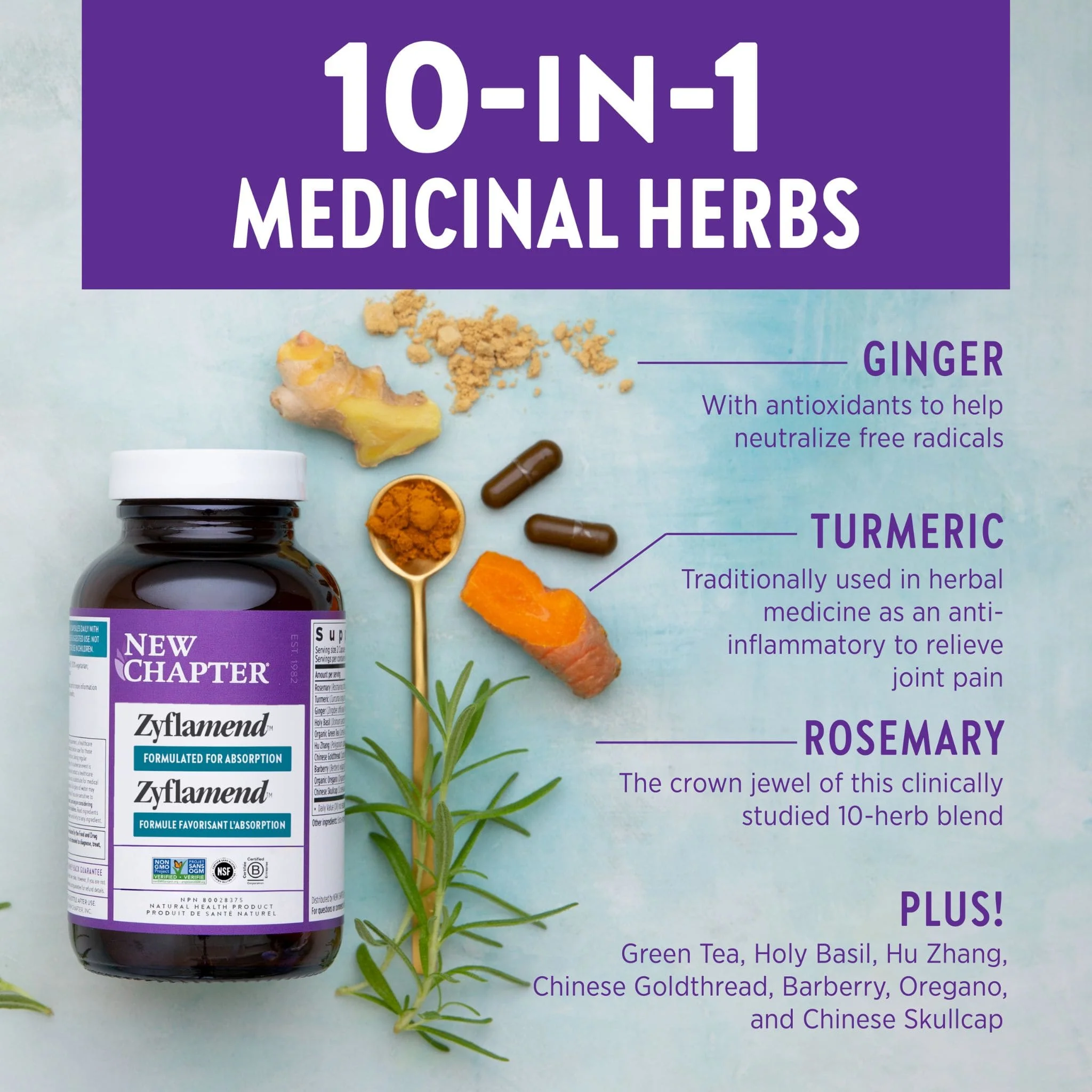 New Chapter Zyflamend (Herbal Joint Pain and Inflammation Reliever) - Image 4