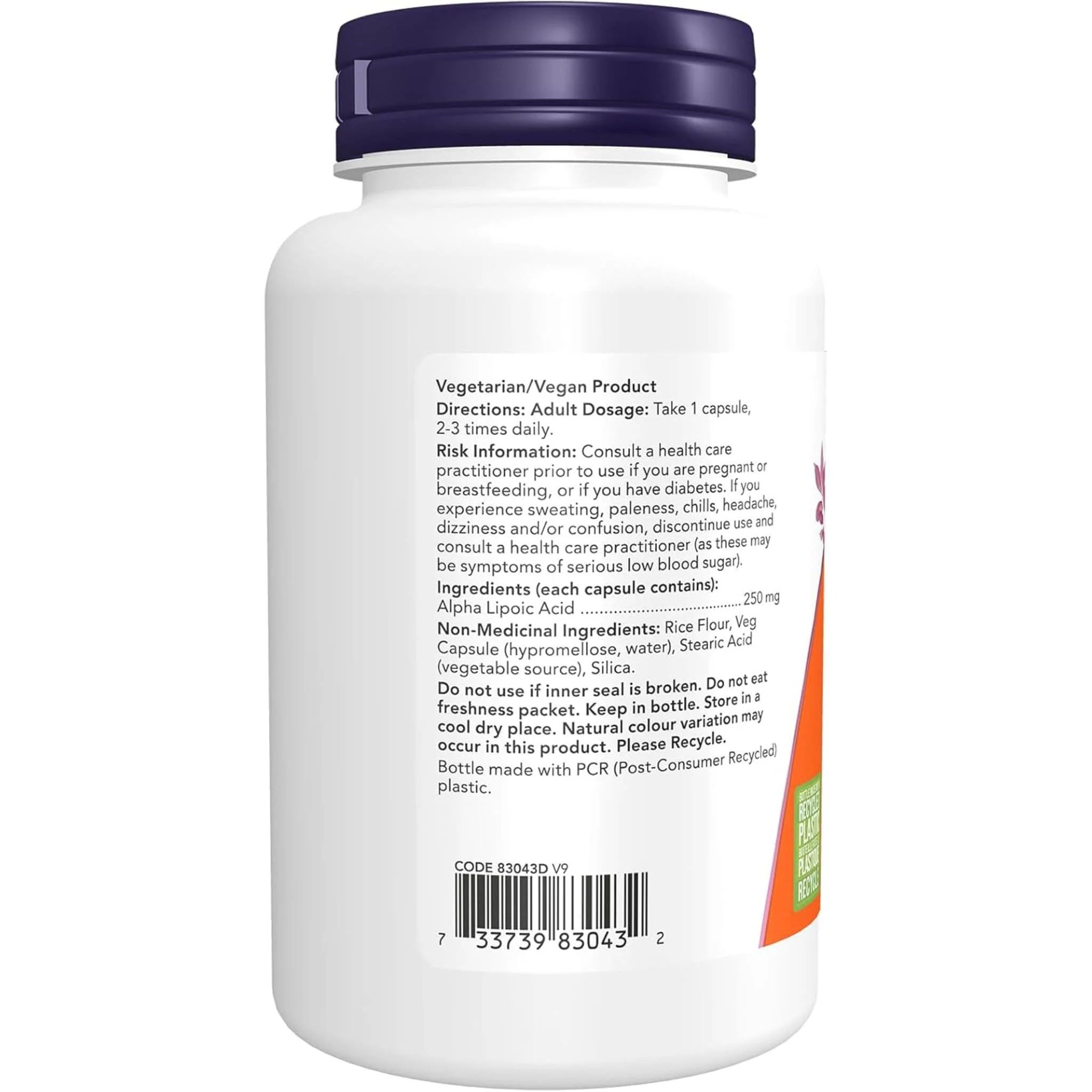 NOW Alpha Lipoic Acid, 250mg - Image 7