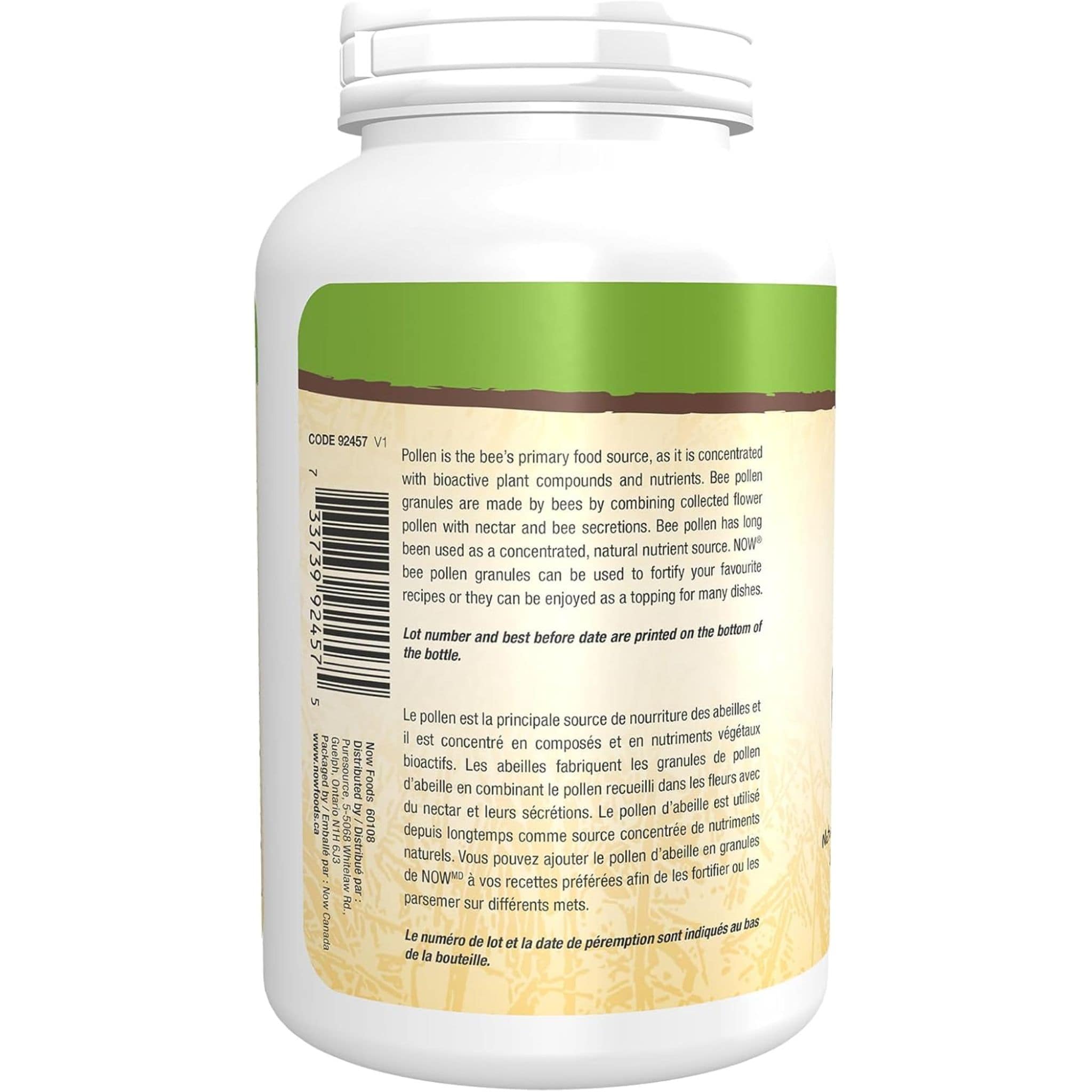 NOW Bee Pollen Granules, Non-GMO, 250g - Image 4