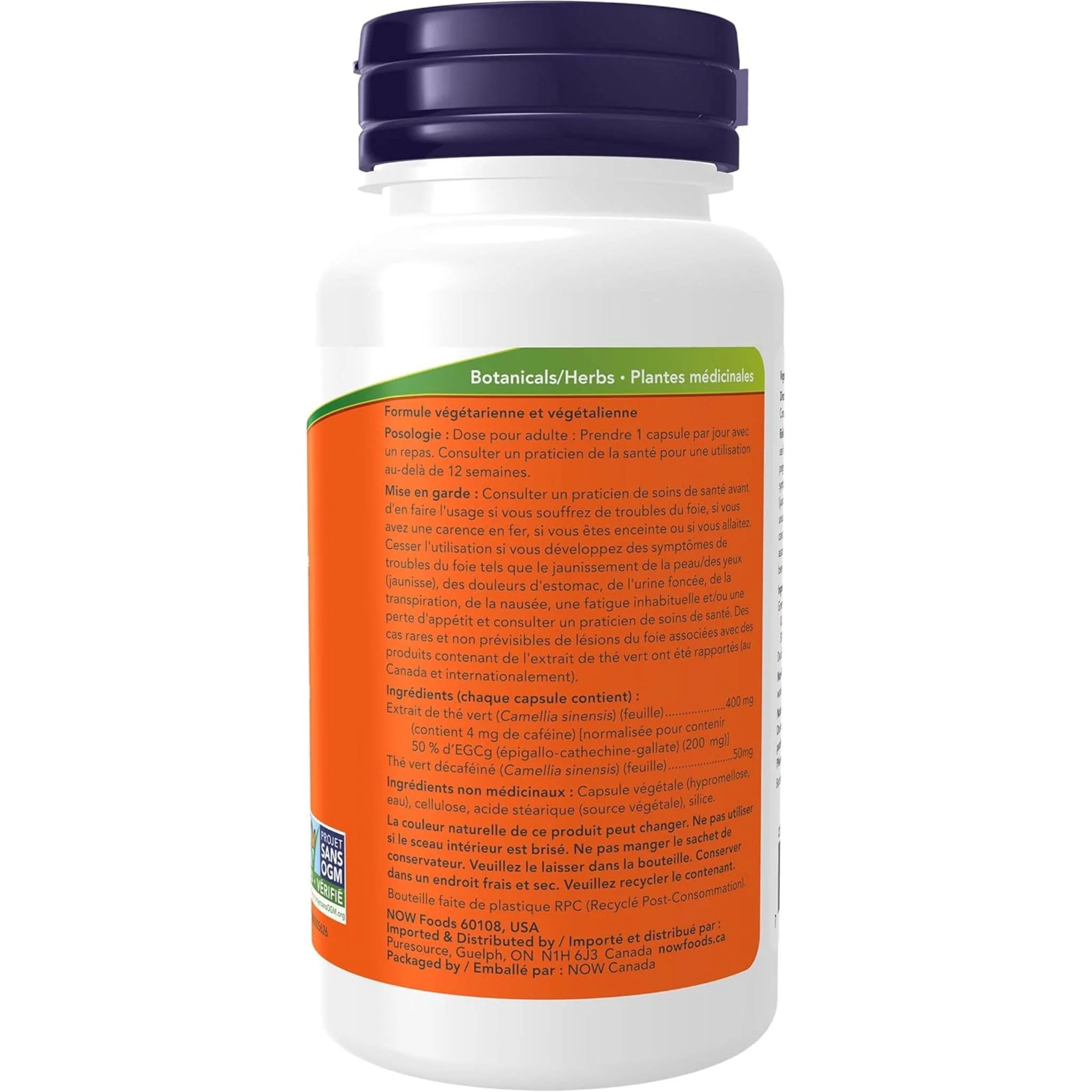 NOW EGCg Green Tea Extract 400mg Capsules - Image 3