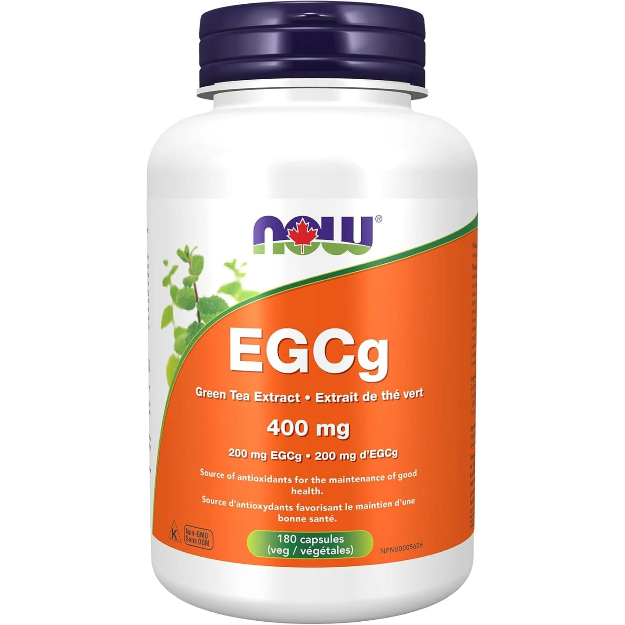 NOW EGCg Green Tea Extract 400mg Capsules - Image 5