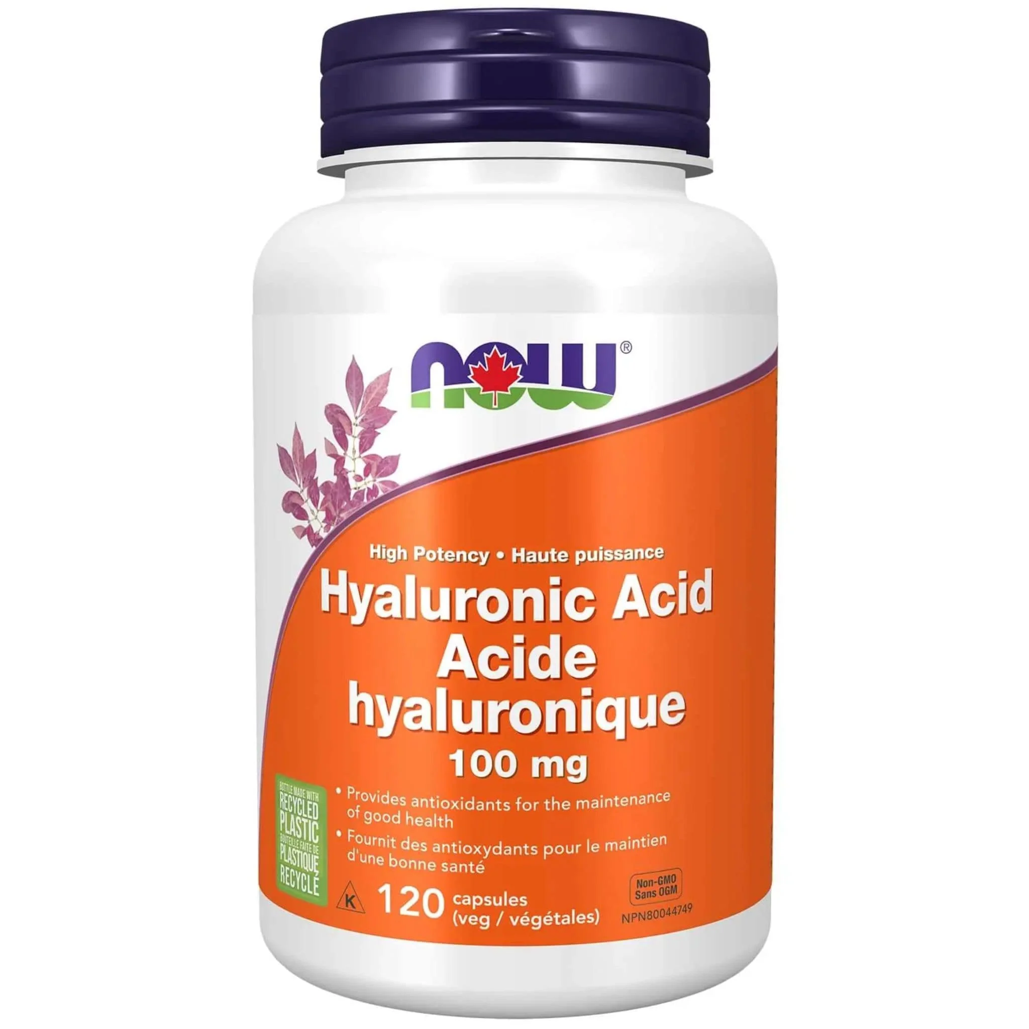 NOW Hyaluronic Acid 100mg, With Antioxidants, Supports Joint Health and Helps Boost Collagen Production and Skin Hydration, 60-120 Vegetable Capsules - Image 6