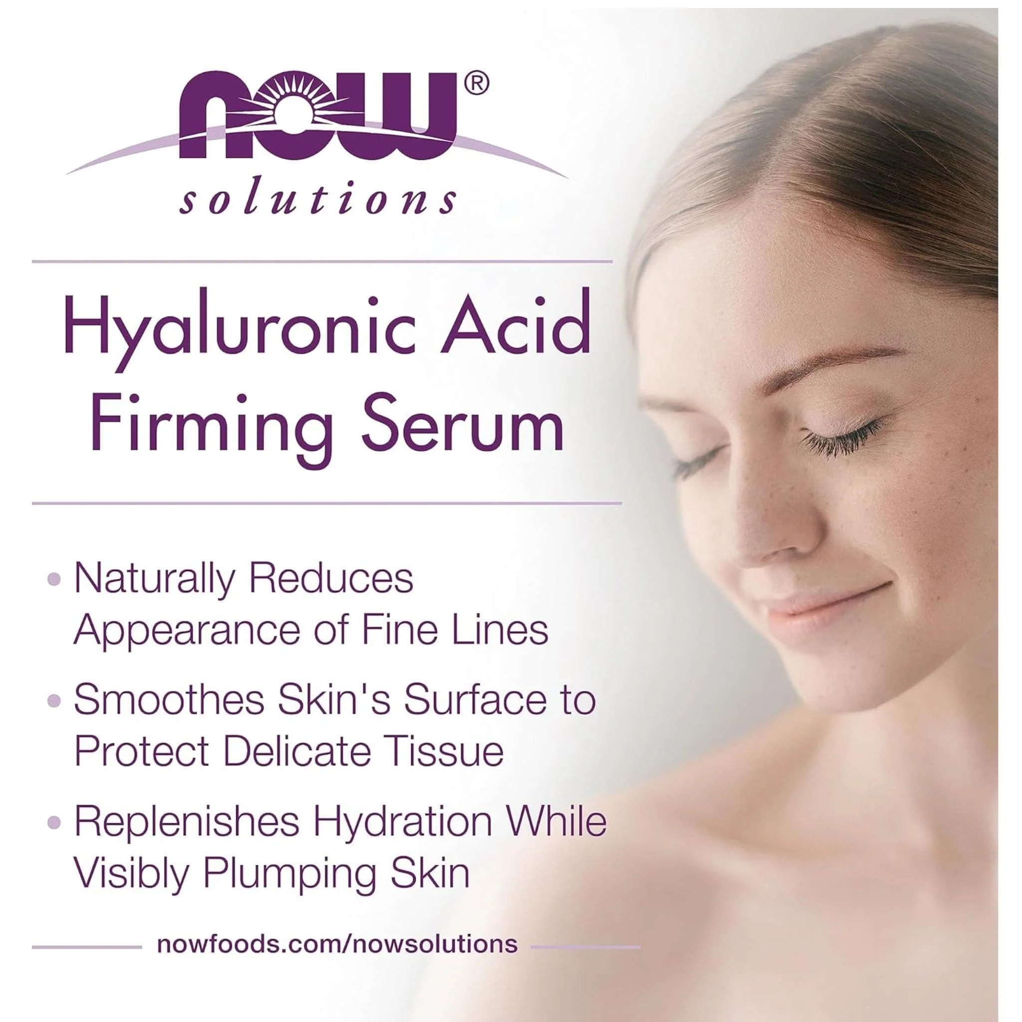 NOW Hyaluronic Acid Firming Serum, 30ml - Image 5