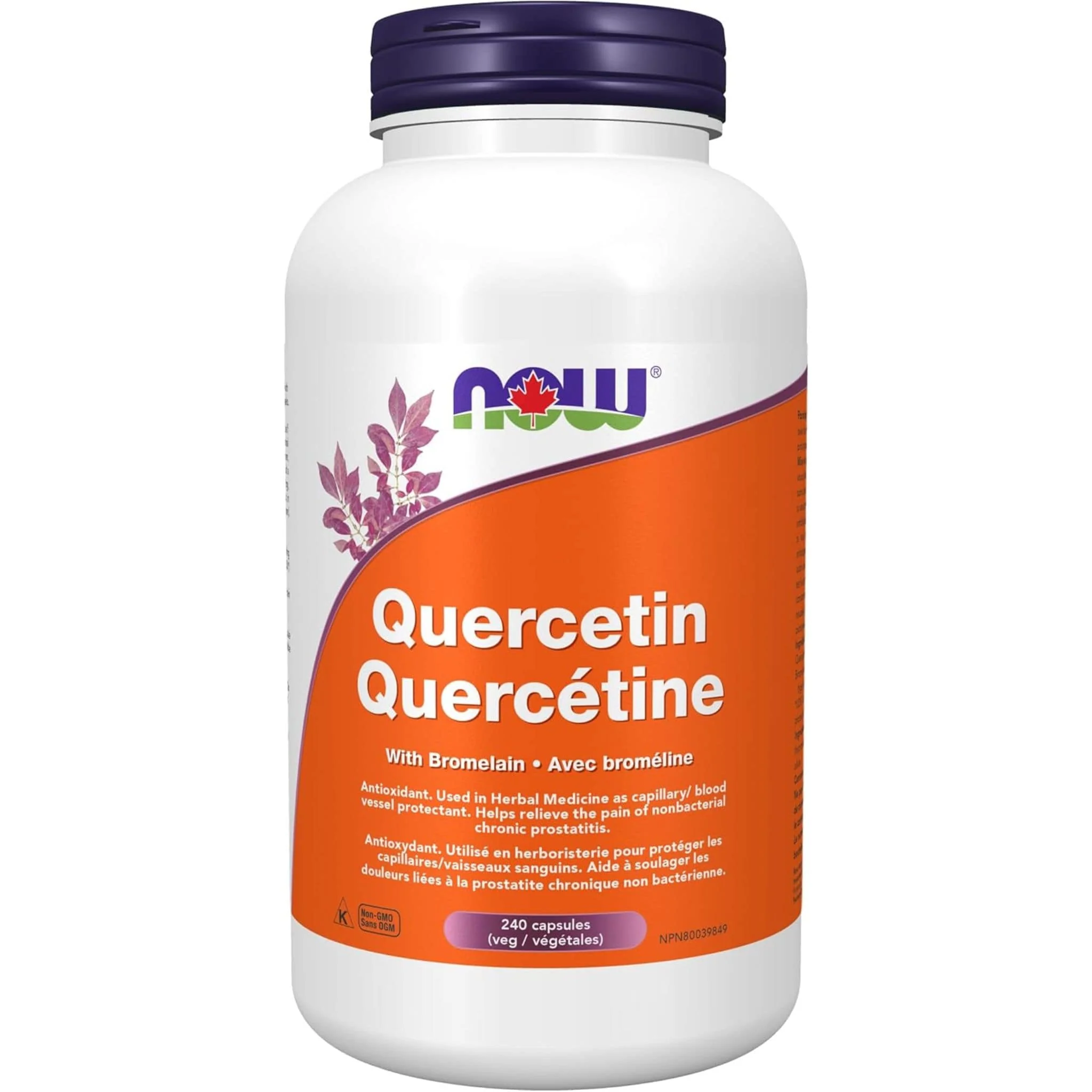 NOW Quercetin with Bromelain Capsules - Image 4