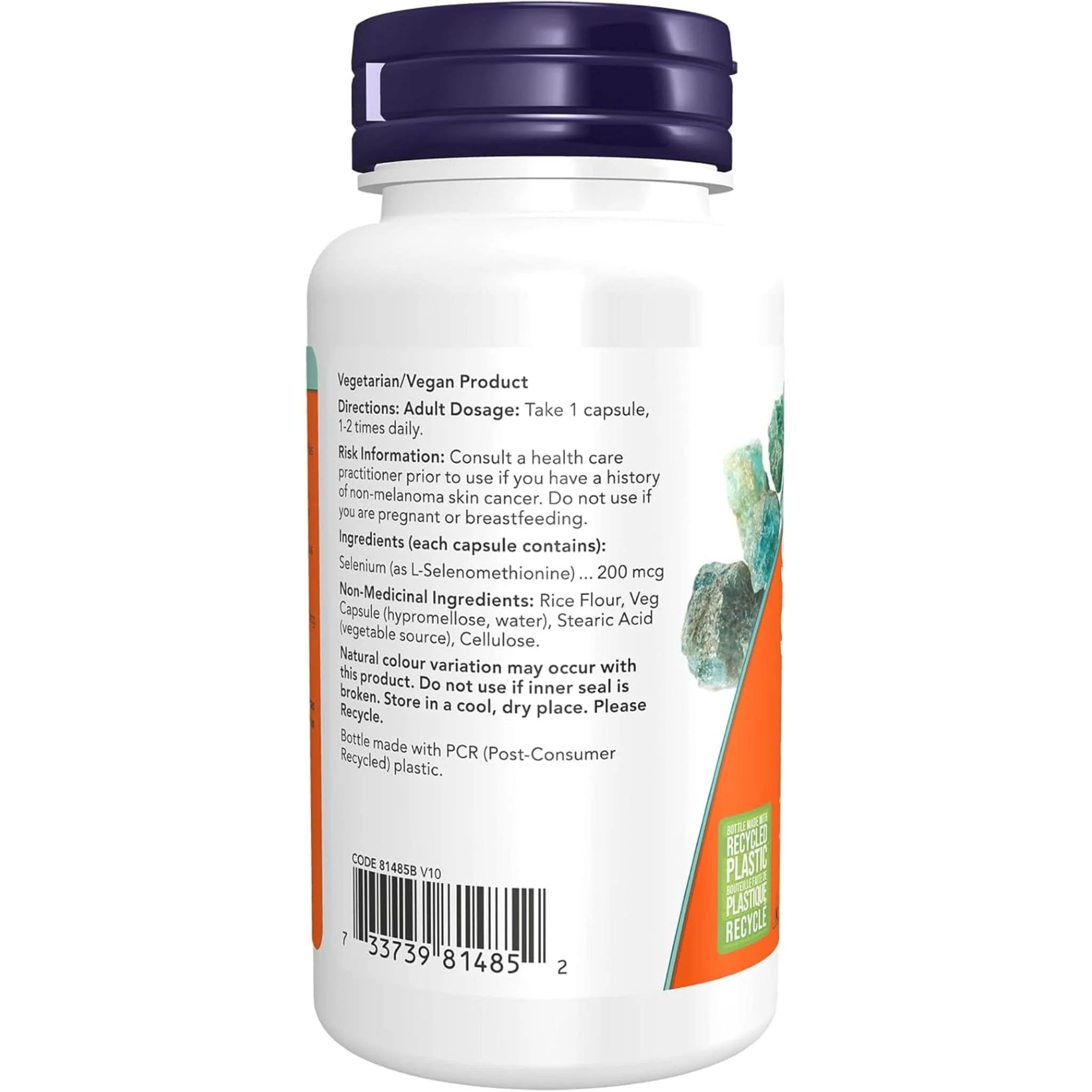 NOW Selenium 200mcg Capsules, Yeast-Free - Image 3