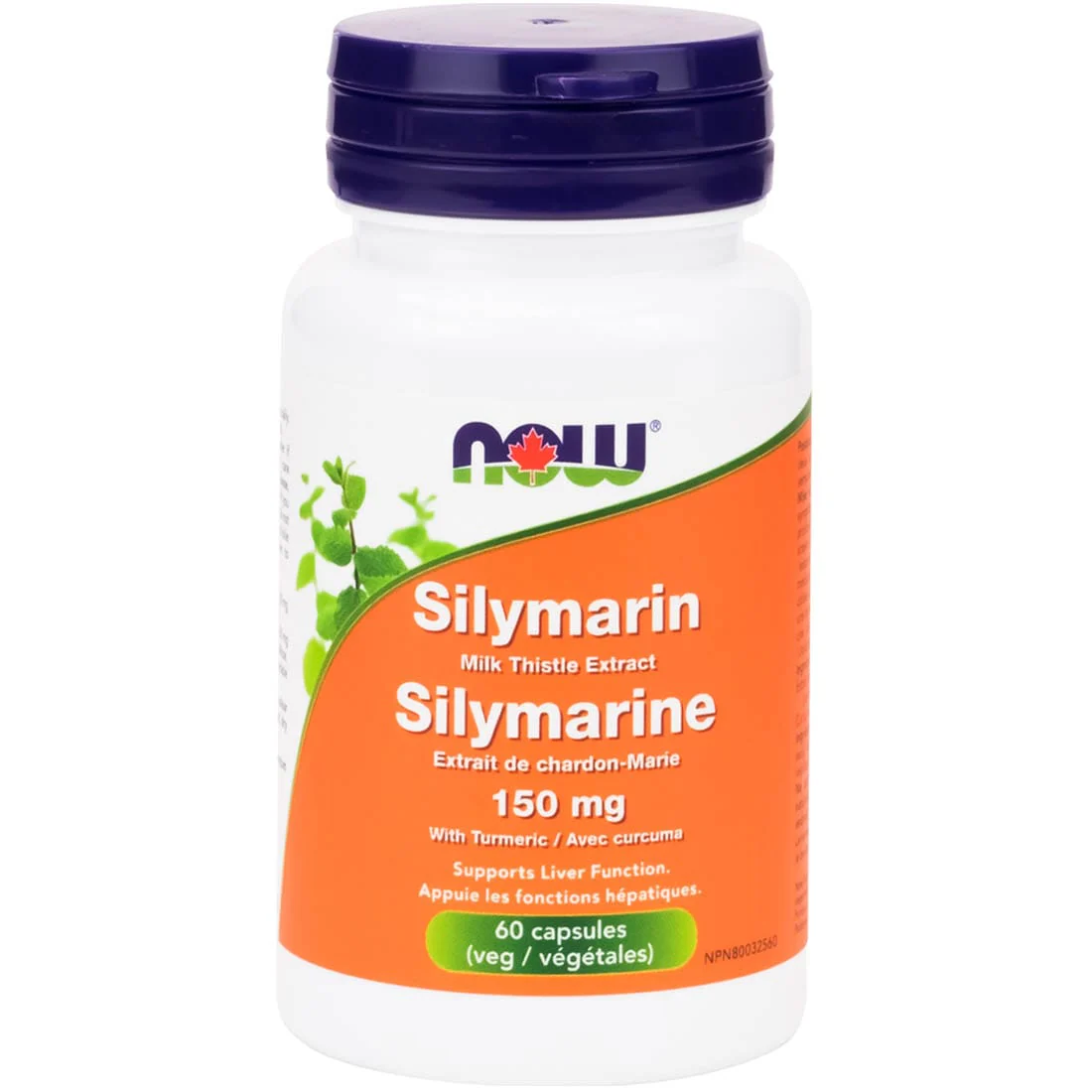 NOW Silymarin Milk Thistle Extract 150mg + Turmeric - Image 6