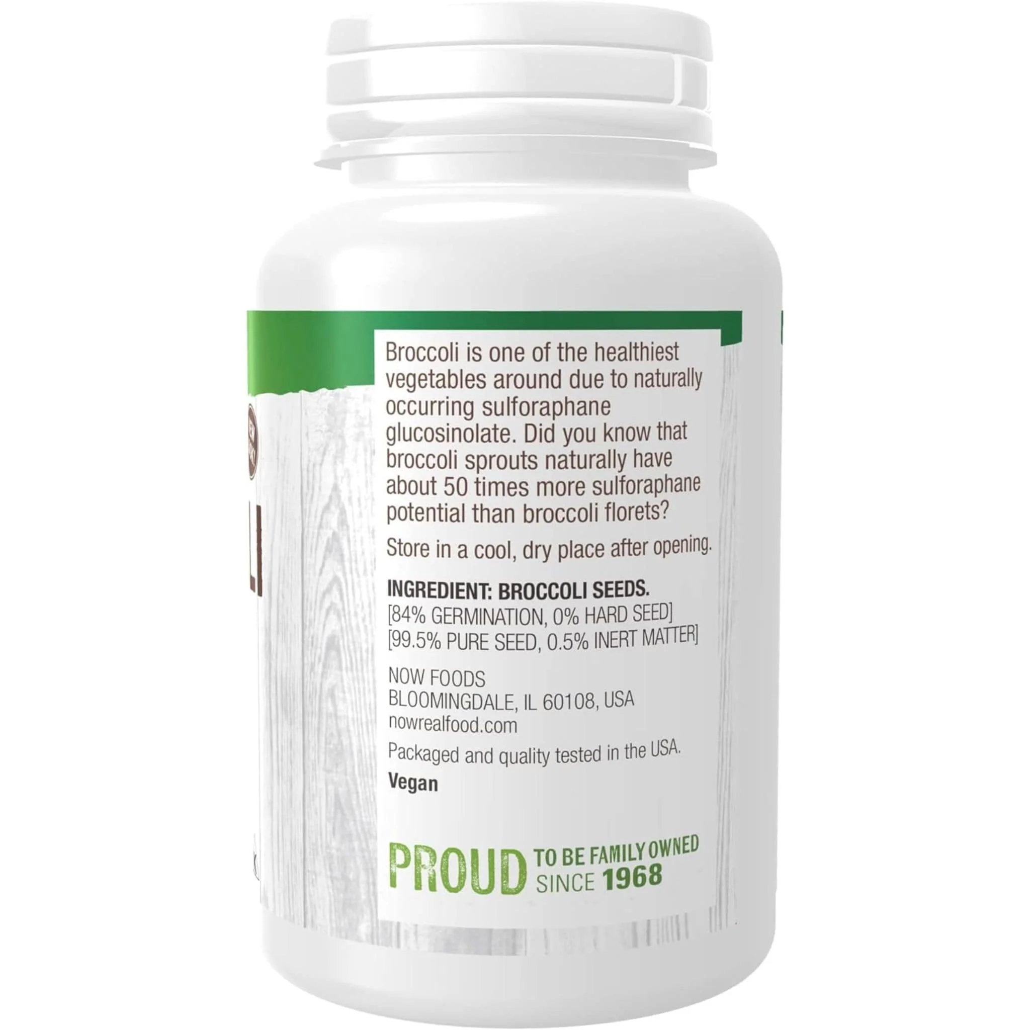 NOW Broccoli Seed for Sprouting, 113g - Image 3