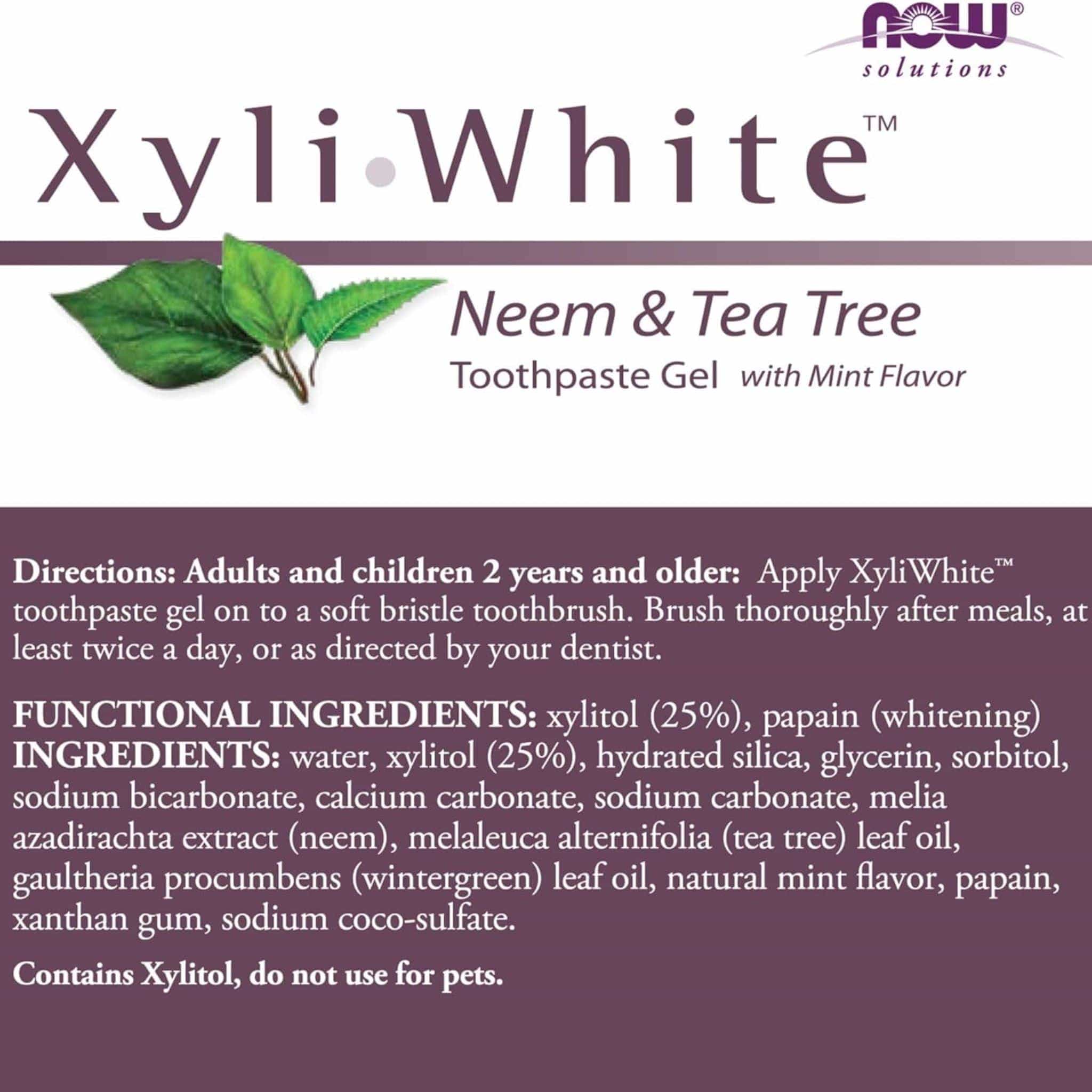 NOW XyliWhite Toothpaste Gel, 181g - Image 13