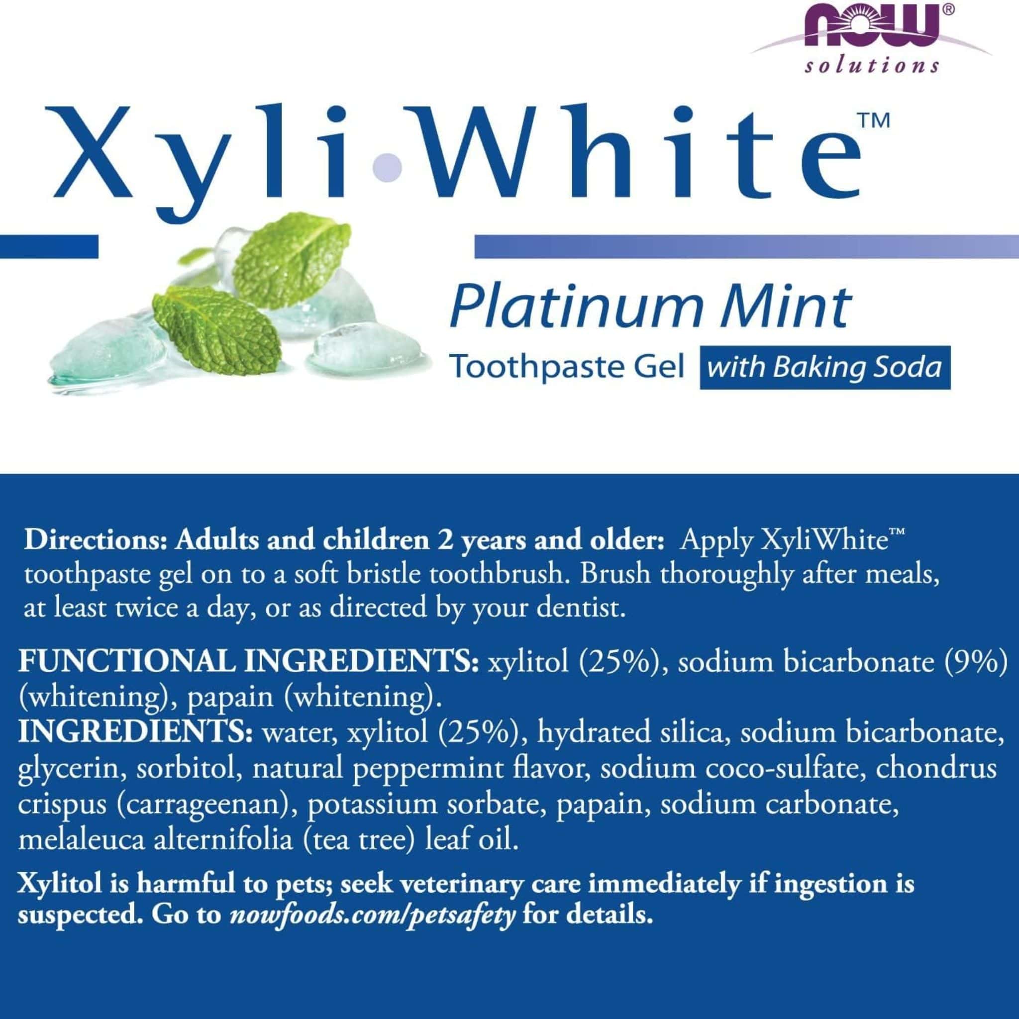 NOW XyliWhite Toothpaste Gel, 181g - Image 18