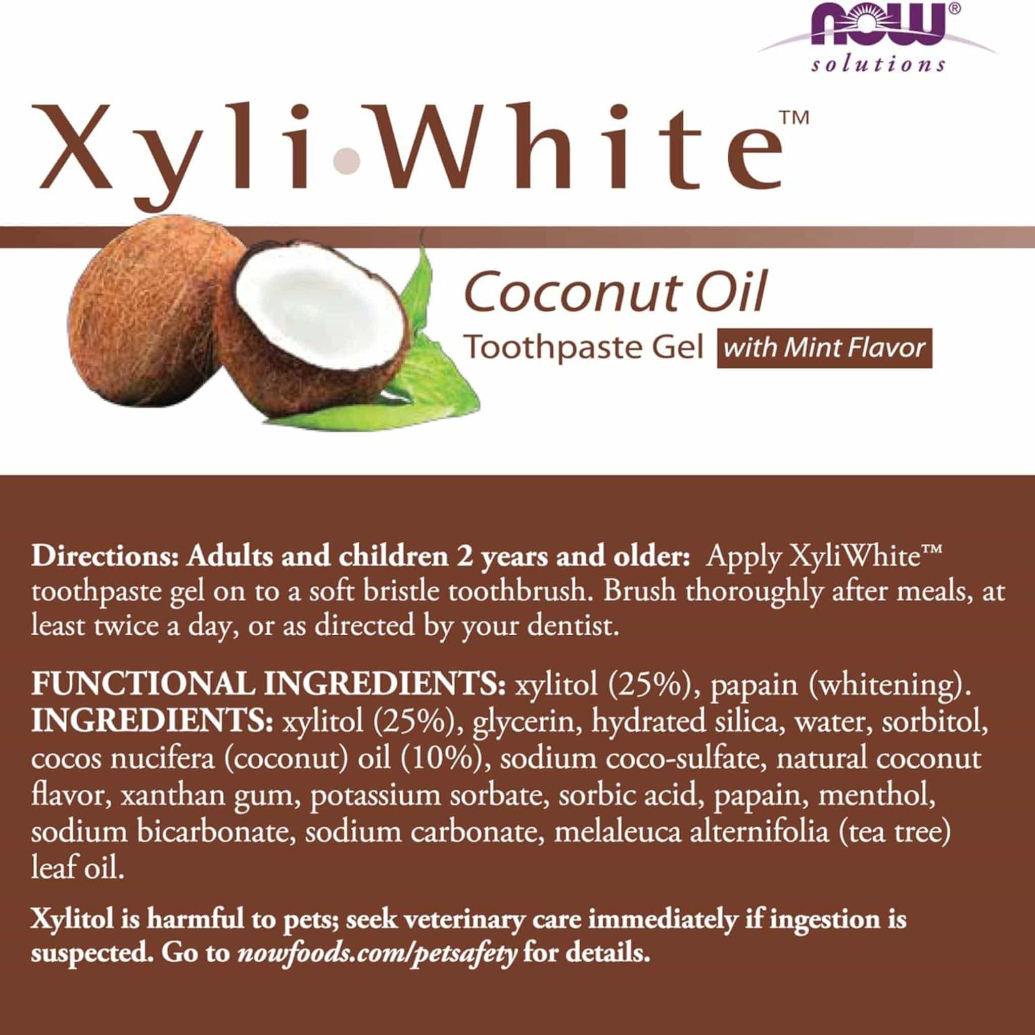 NOW XyliWhite Toothpaste Gel, 181g - Image 8