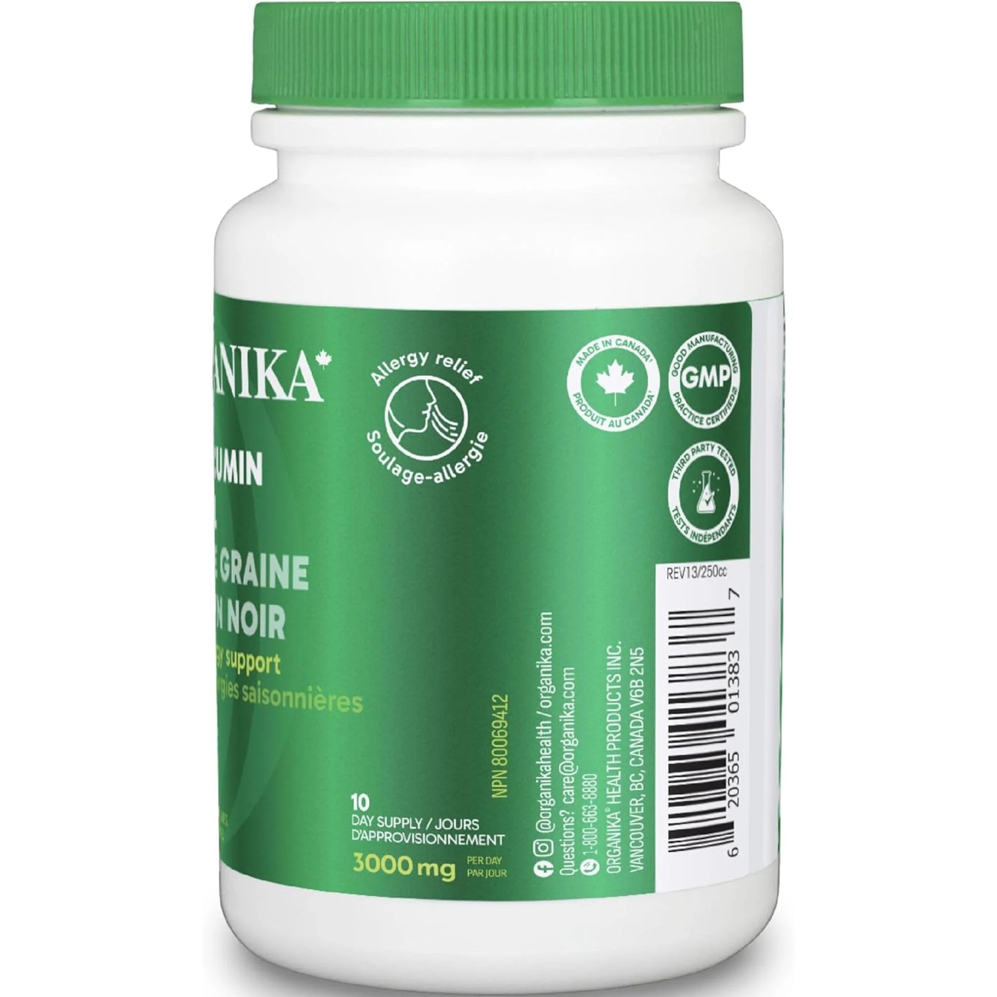 Organika Black Cumin Seed Oil 500mg, Seasonal Allergy Support - Image 13