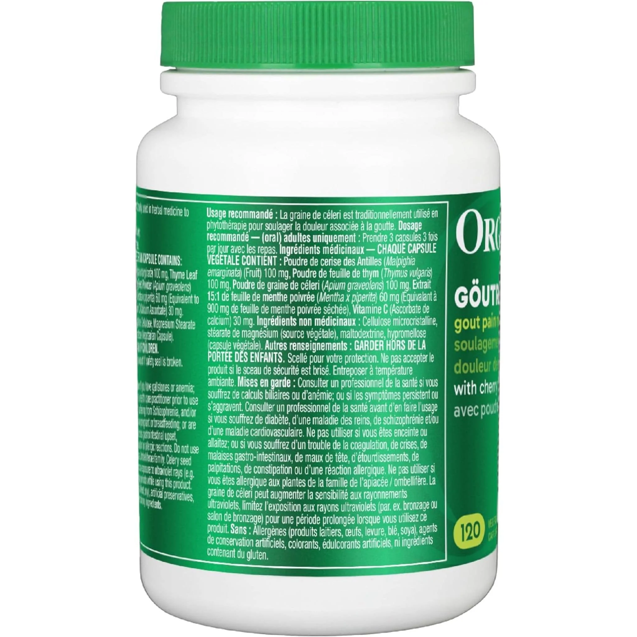 Organika Goutrin for Gout Pain Relief, 120 Vegetarian Capsules - Image 5