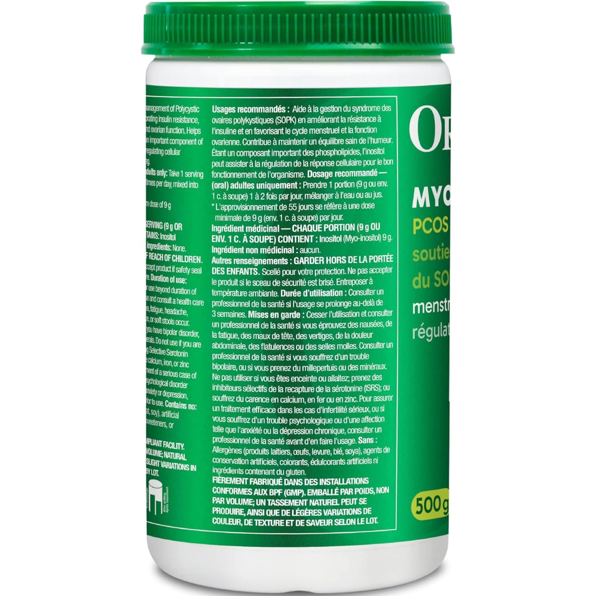 Organika Inositol Powder (Myo-Inositol), 500g - Image 3