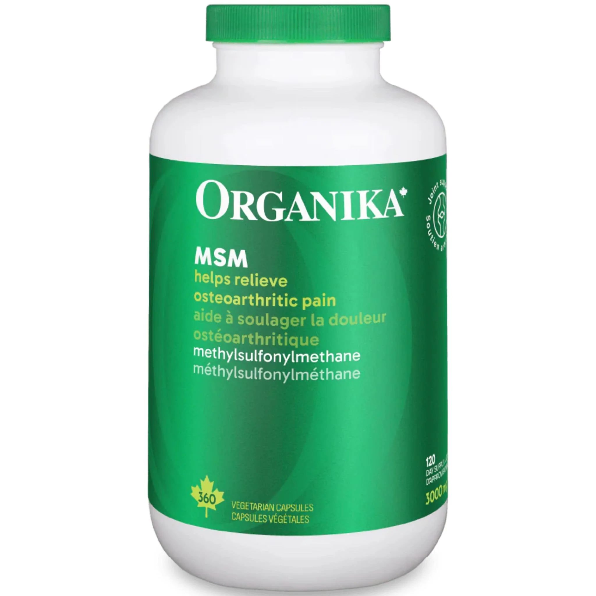 Organika MSM 1000mg 100% Pure MSM, Helps Relieve Osteoarthritic Pain), 180-360 Capsules - Image 17