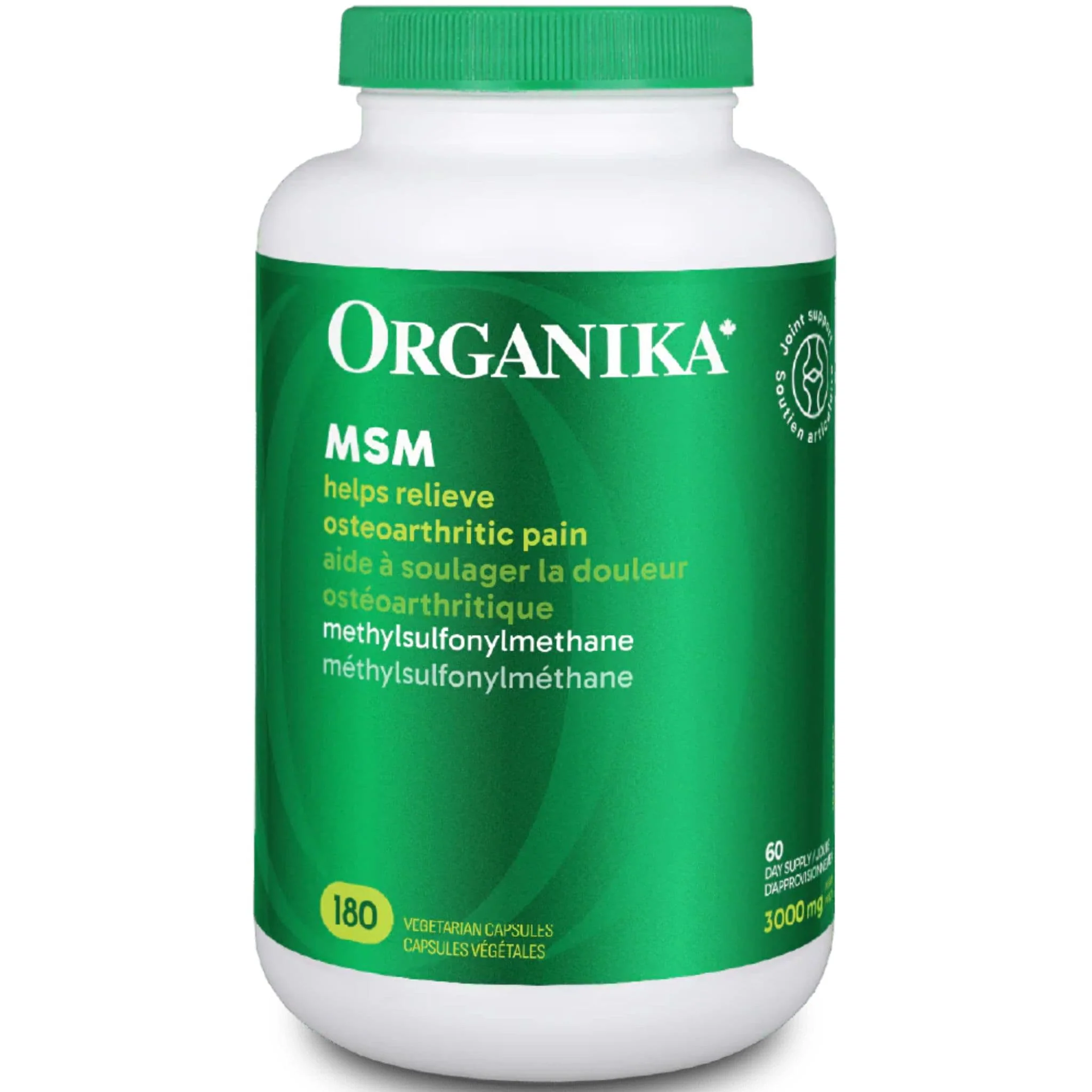 Organika MSM 1000mg 100% Pure MSM, Helps Relieve Osteoarthritic Pain), 180-360 Capsules - Image 9