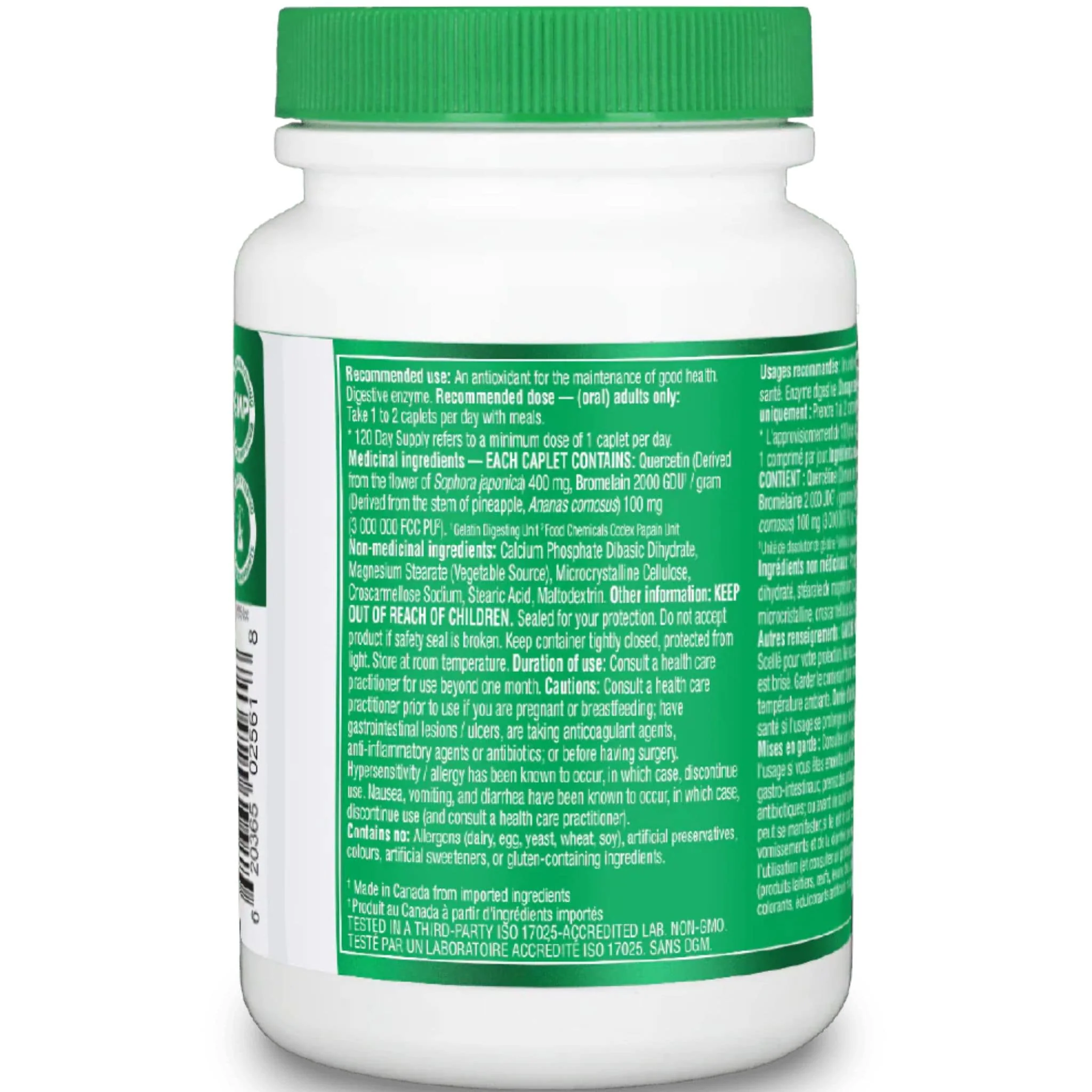 Organika Quercetin With Bromelain 500mg - Image 7