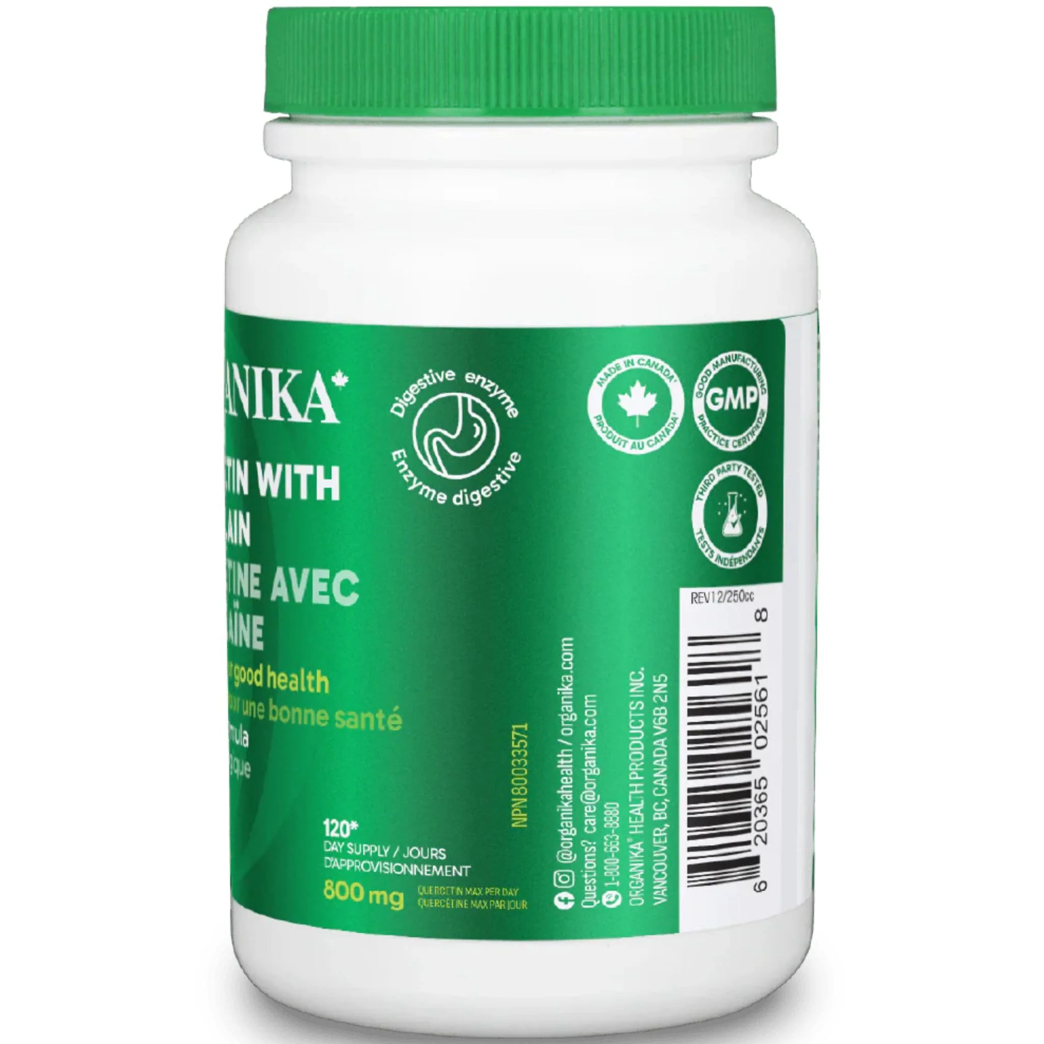 Organika Quercetin With Bromelain 500mg - Image 9