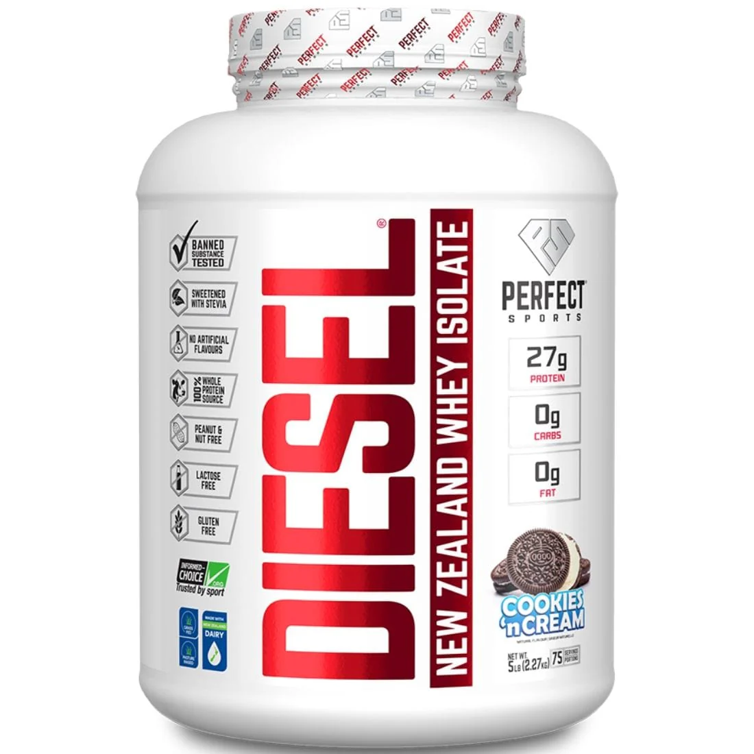 Perfect Sports Diesel New Zealand Whey Isolate Protein Powder, Nearly Lactose-Free, Gluten-Free - Image 11