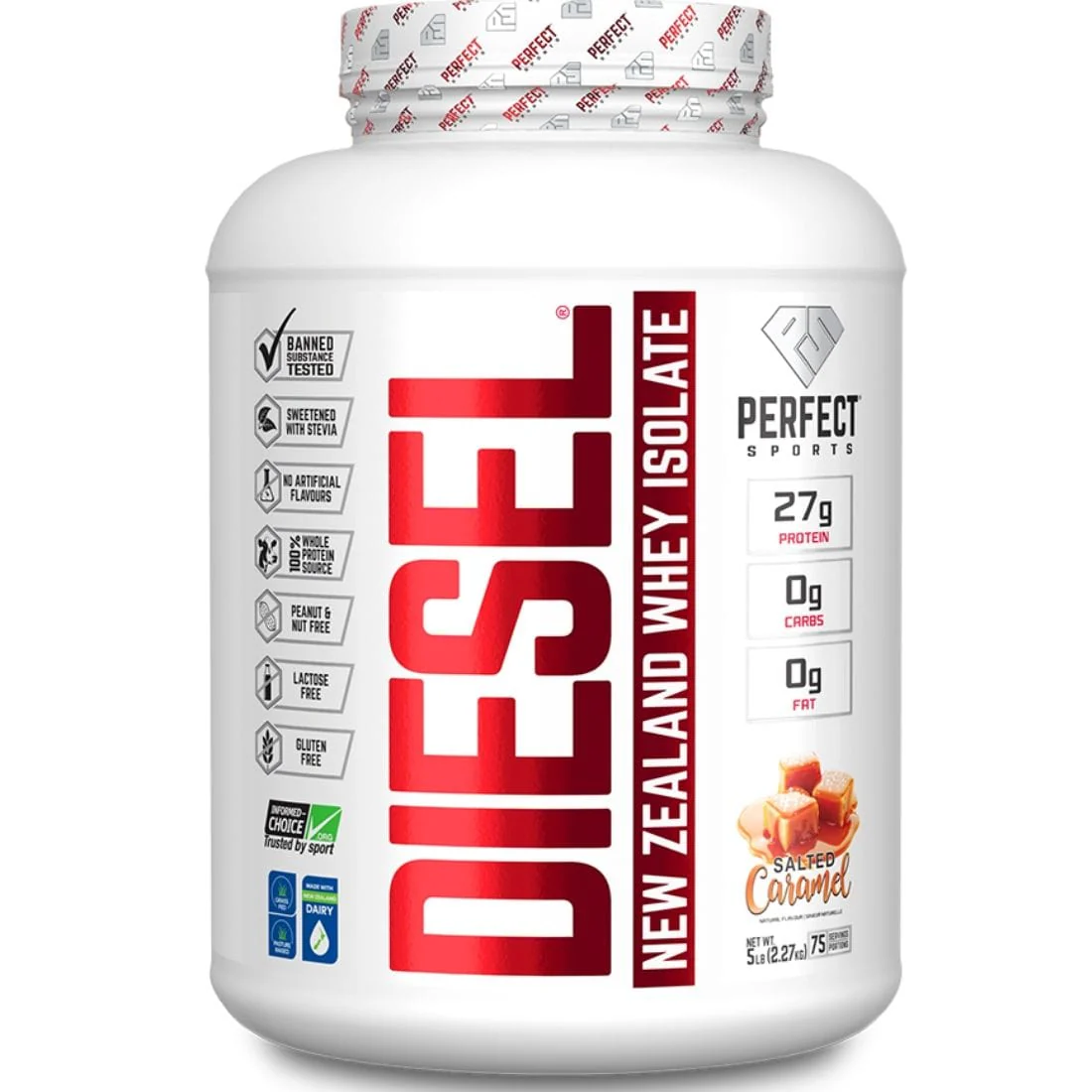 Perfect Sports Diesel New Zealand Whey Isolate Protein Powder, Nearly Lactose-Free, Gluten-Free - Image 15