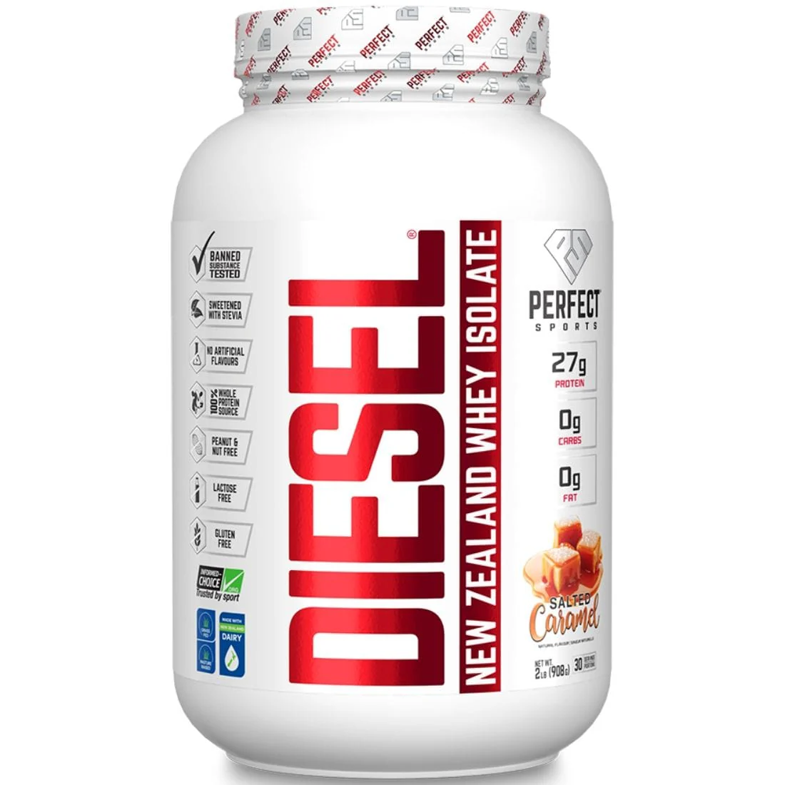 Perfect Sports Diesel New Zealand Whey Isolate Protein Powder, Nearly Lactose-Free, Gluten-Free - Image 8