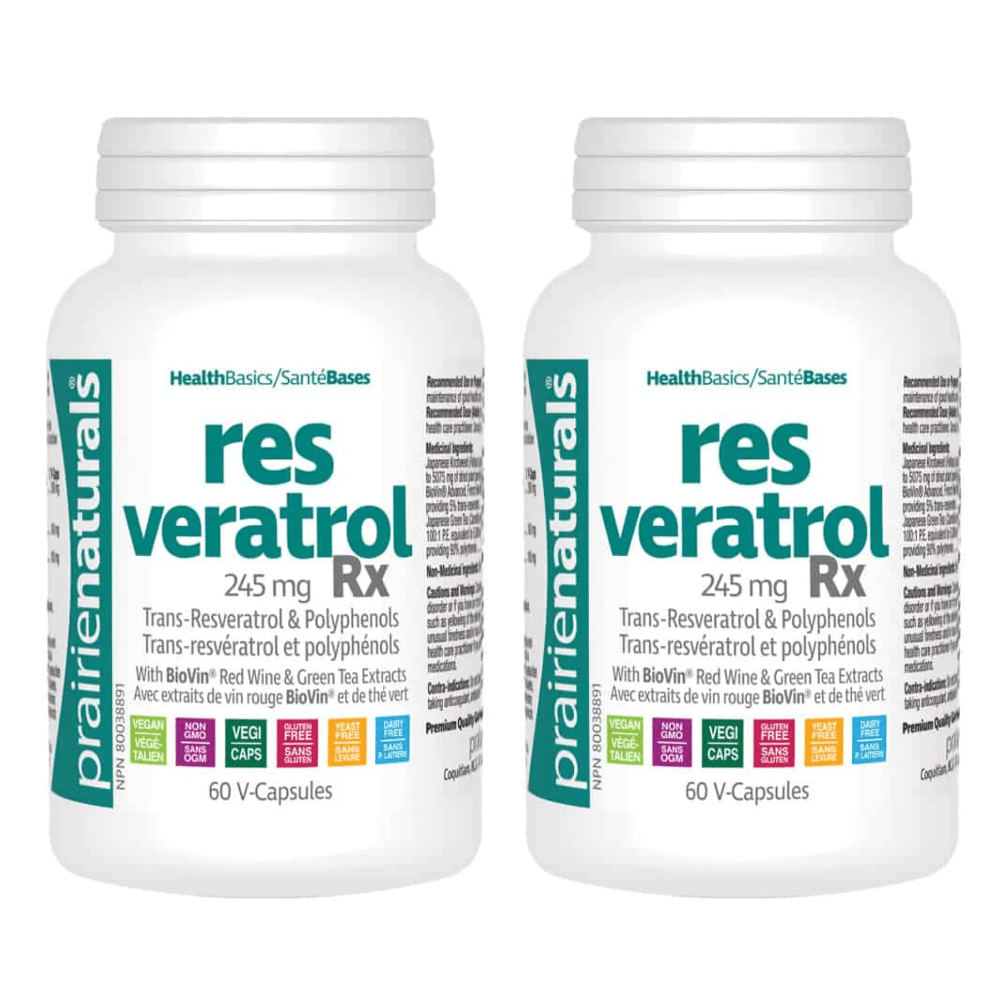 Prairie Naturals Resveratrol Rx 245mg (Transresveratrol and Polyphenols) - Image 4
