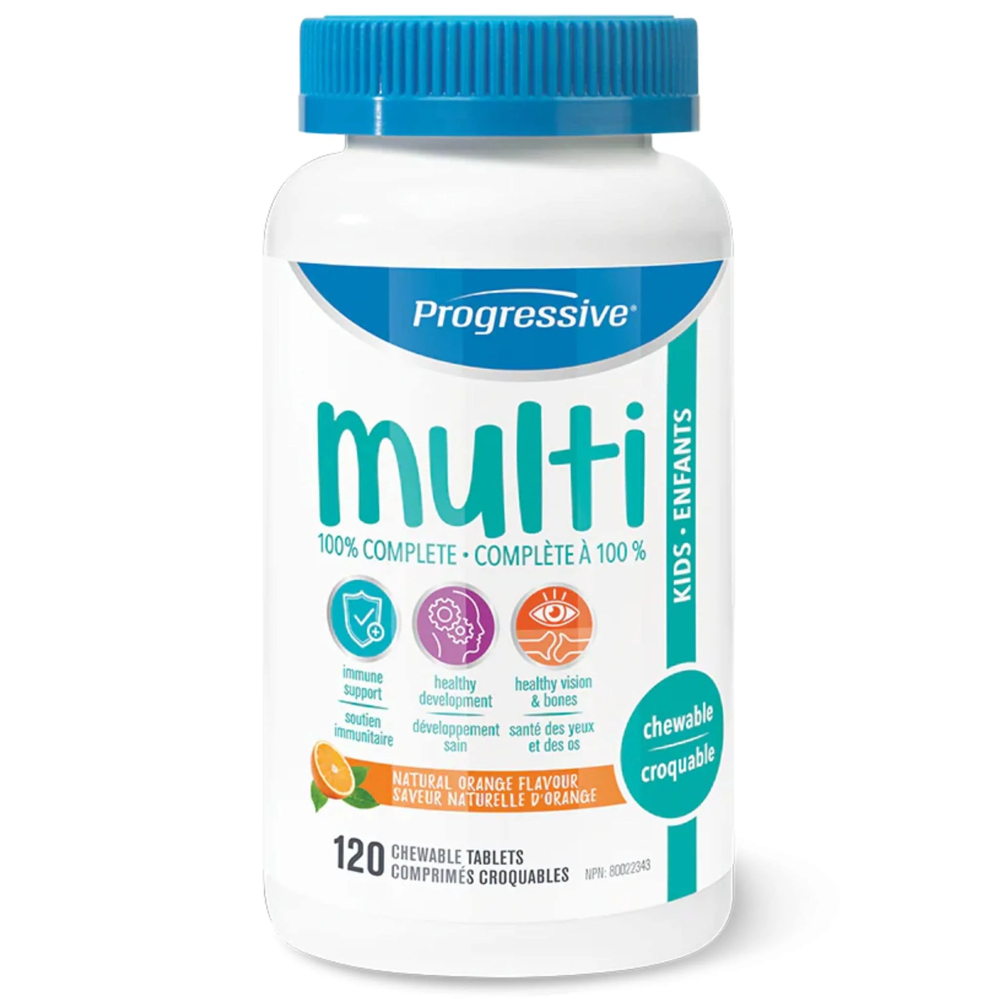 Progressive Kids Multivitamins, 100% Complete, Delicious Orange Chewable Tablets - Image 5