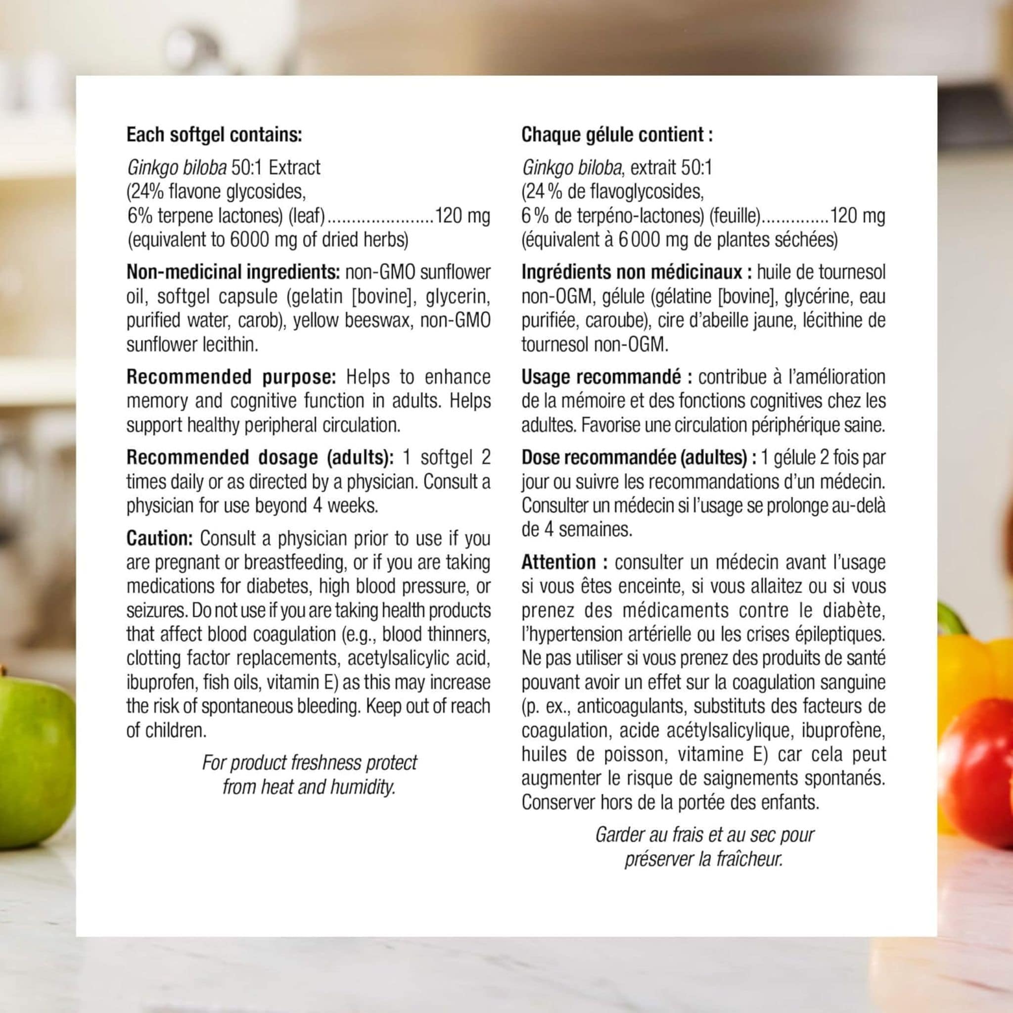 Webber Naturals Ginkgo Biloba 6000mg, Extra Strength, Supports Memory and Cognition, 180 Softgels - Image 6