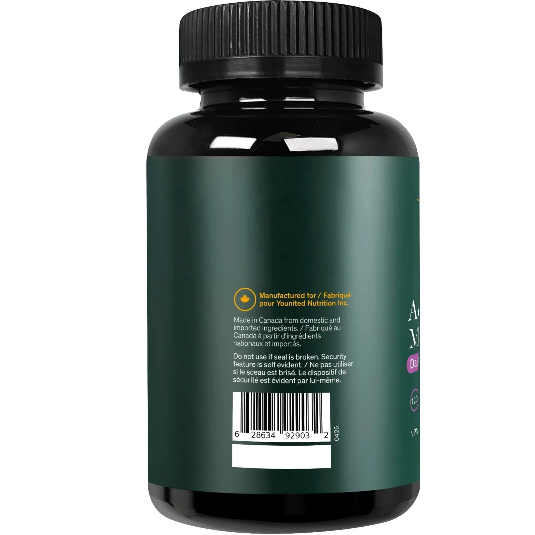 Younited Active Women's Multi, Daily Multivitamin for Women, Supports Hormone Balance, Energy and Bone Health, 120 Vegetable Capsules - Image 3